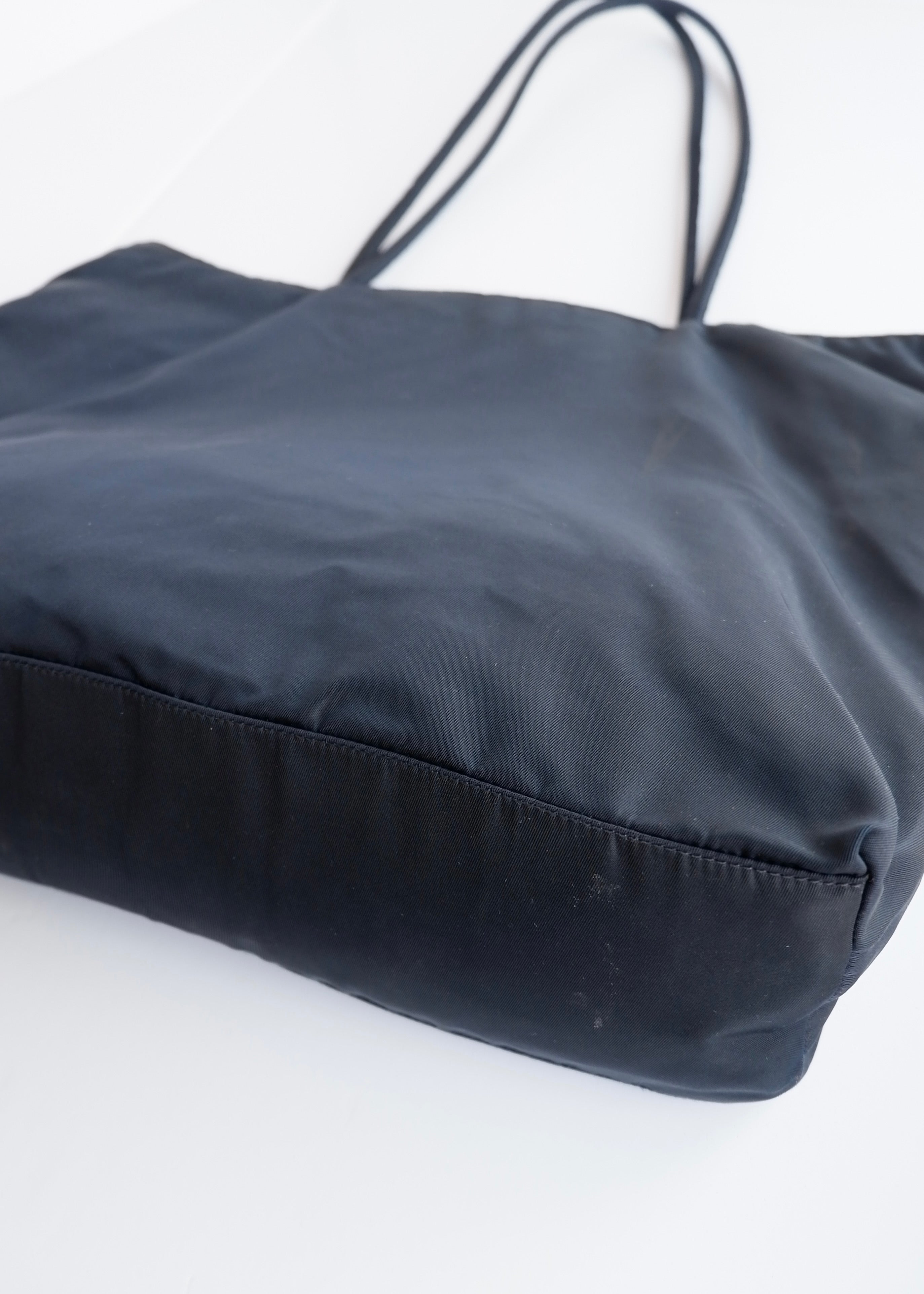 Authentic Preowned Prada Navy Nylon Long Strap Tote Bag