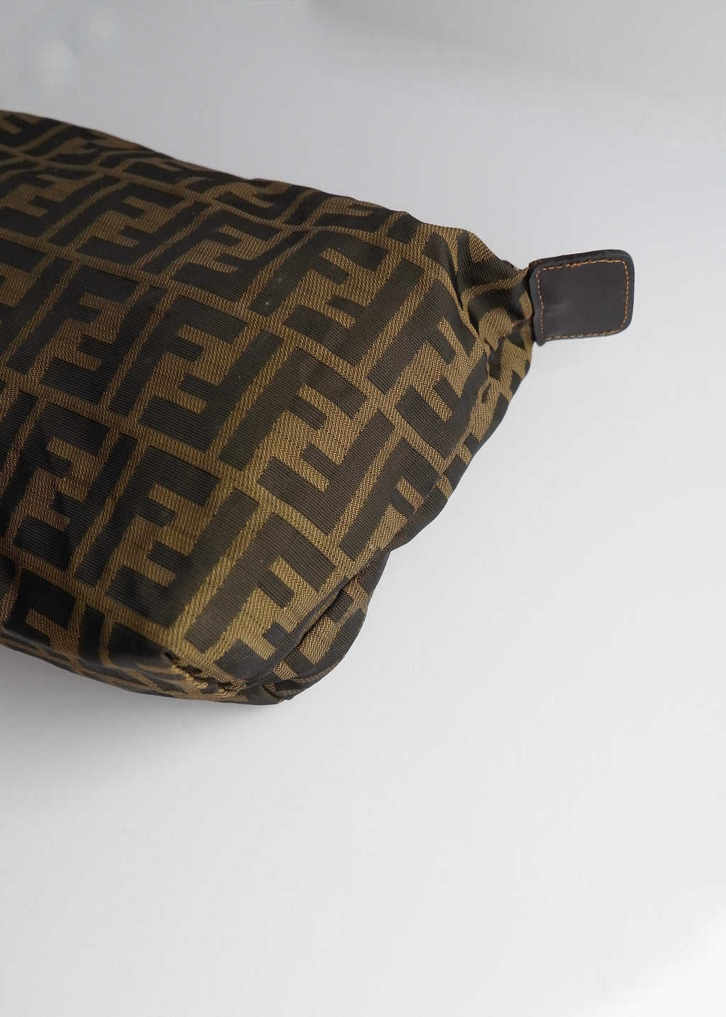 Authentic Preowned Vintage Fendi Brown Zucca Pouch