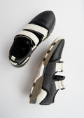Baskets Velcro Marni Noires/Vertes en Tissu Technique Authentiques d'Occasion - 40