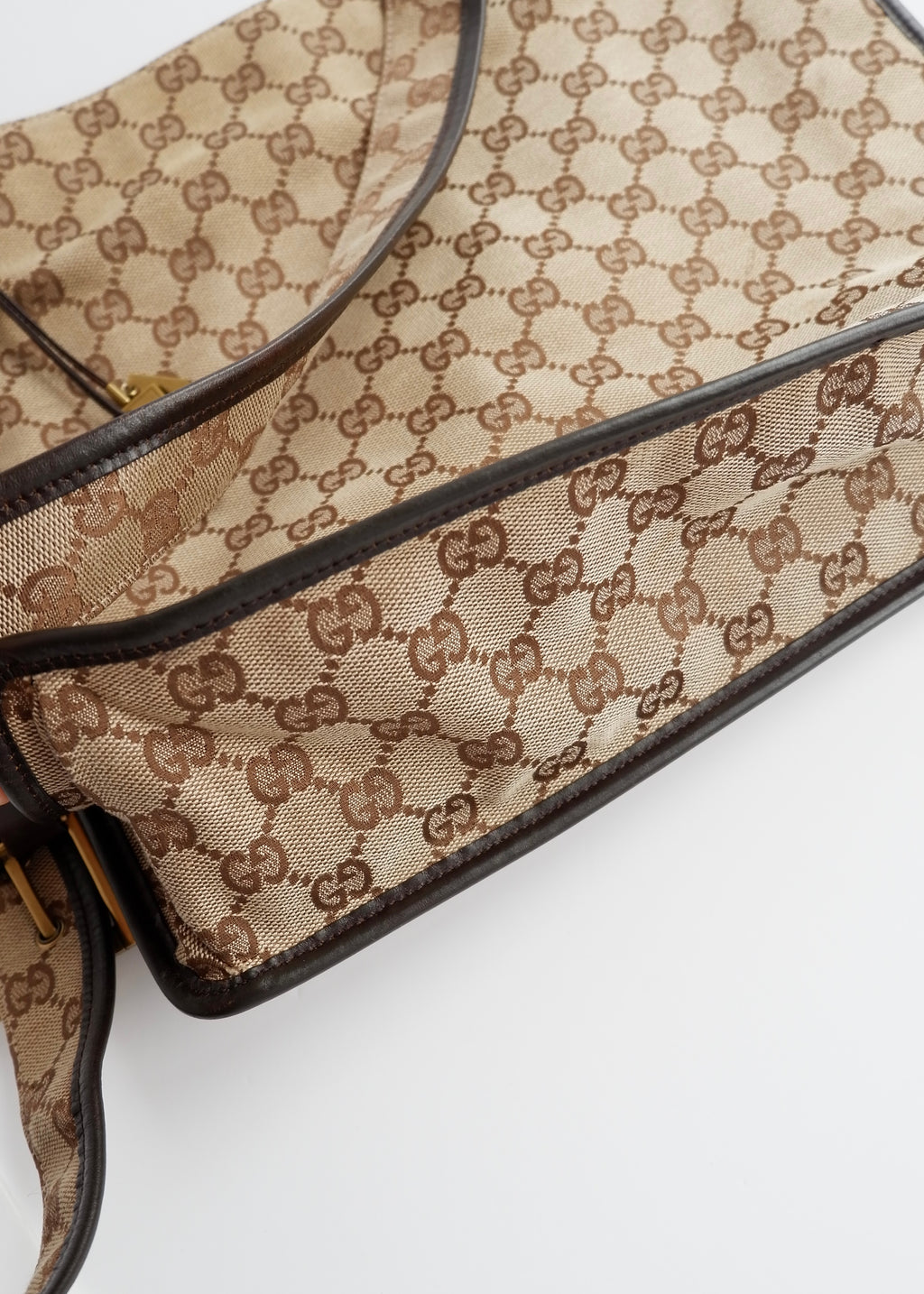 Authentic Preowned Gucci Brown GG Canvas Crossbody Bag