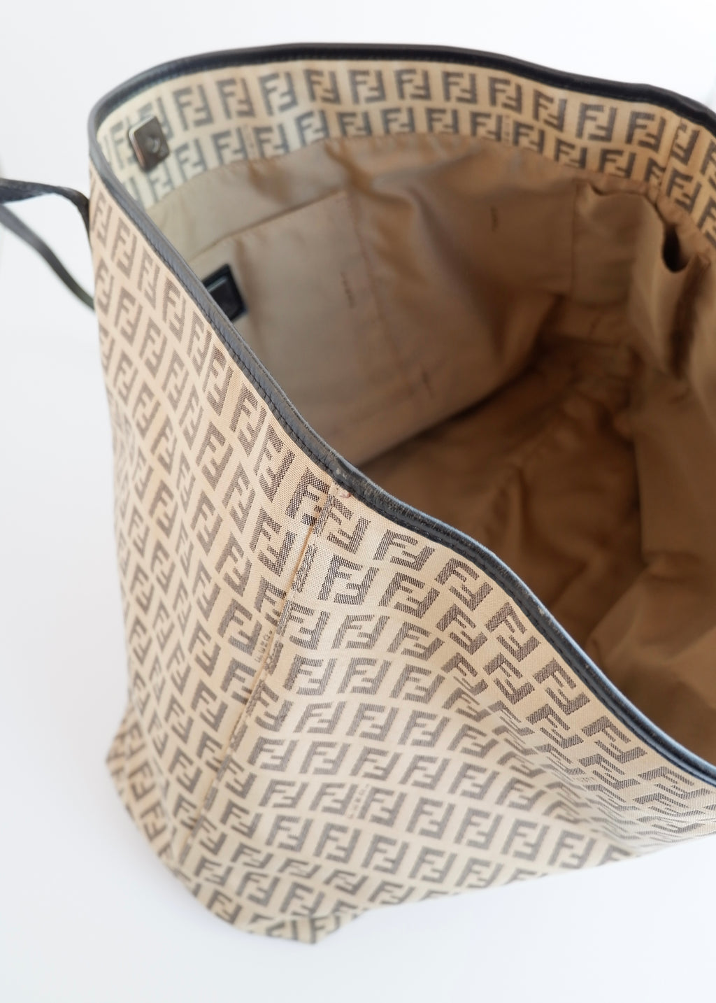 Authentic Preowned Fendi Black Zucchino Tote Bag