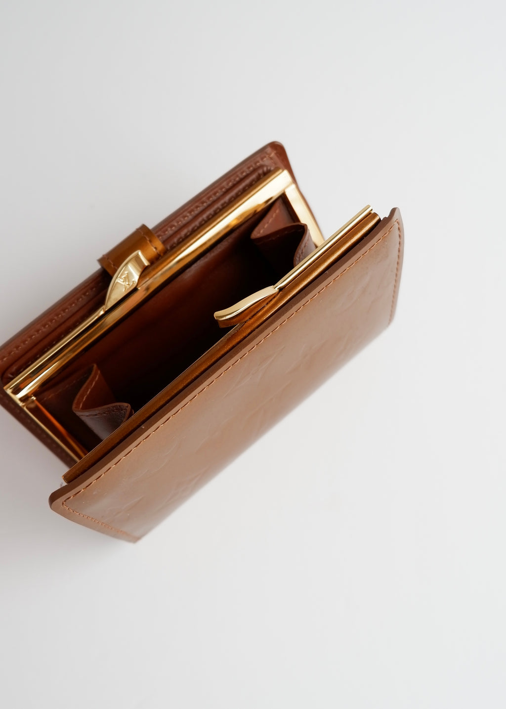 Authentic Preowned Louis Vuitton Brown Monogram Vernis Compact Wallet