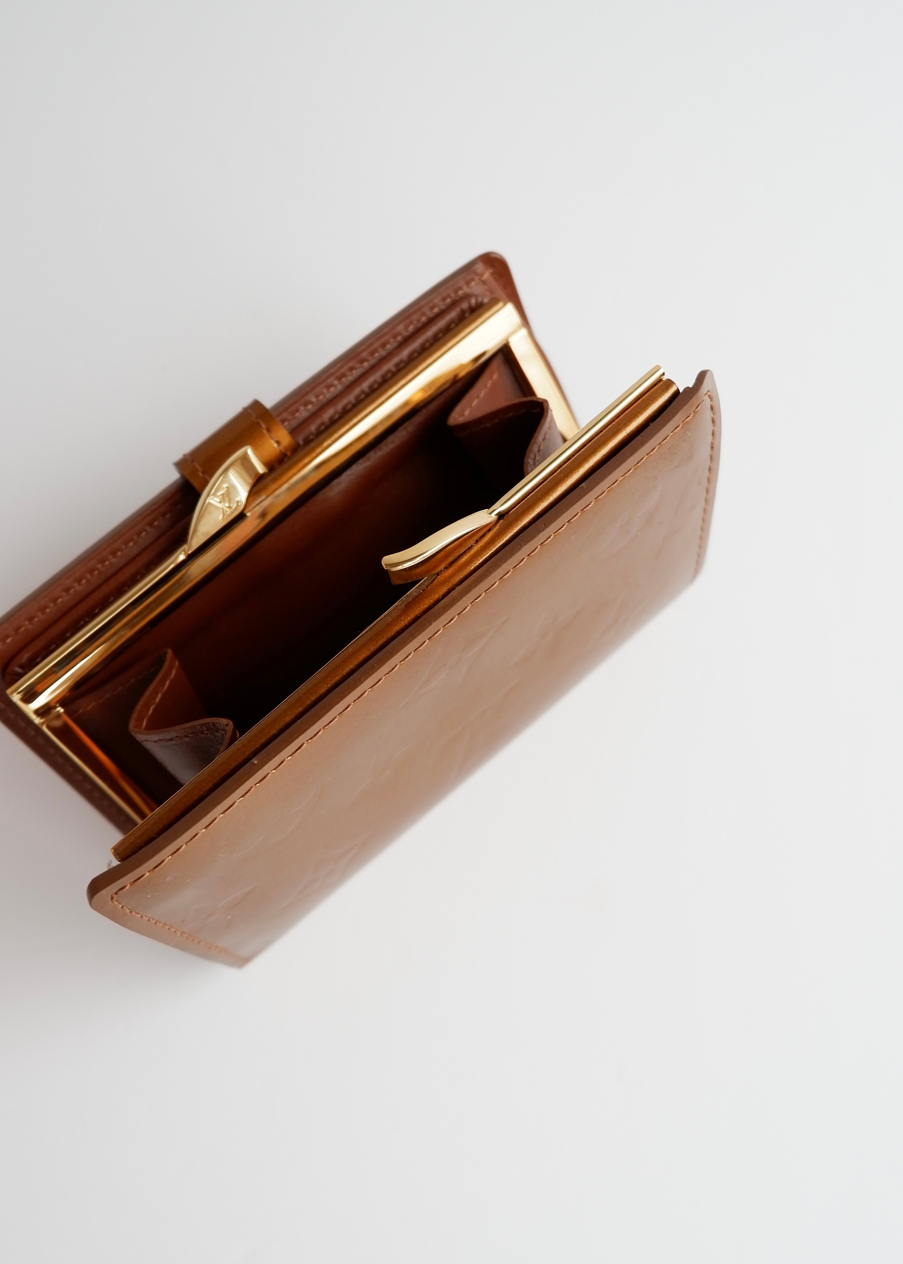 Authentic Preowned Louis Vuitton Brown Monogram Vernis Compact Wallet