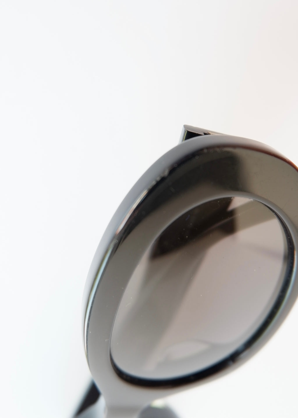 Preowned Celine Black Round Frame Triomphe Sunglasses