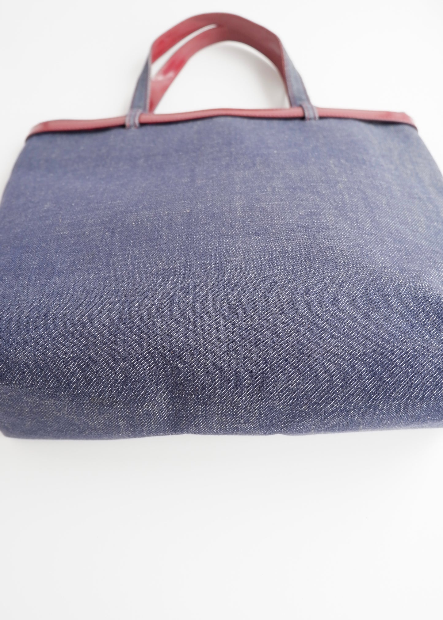 Authentic Preowned Vintage Burberry Novacheck Denim Pocket Tote