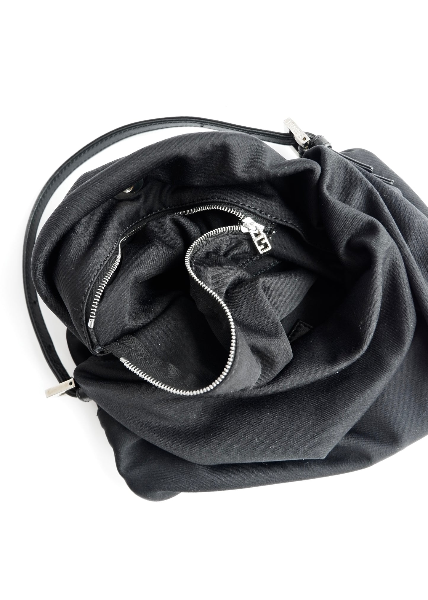 Authentic Preowned Fendi Black Neoprene Hobo Shoulder Bag