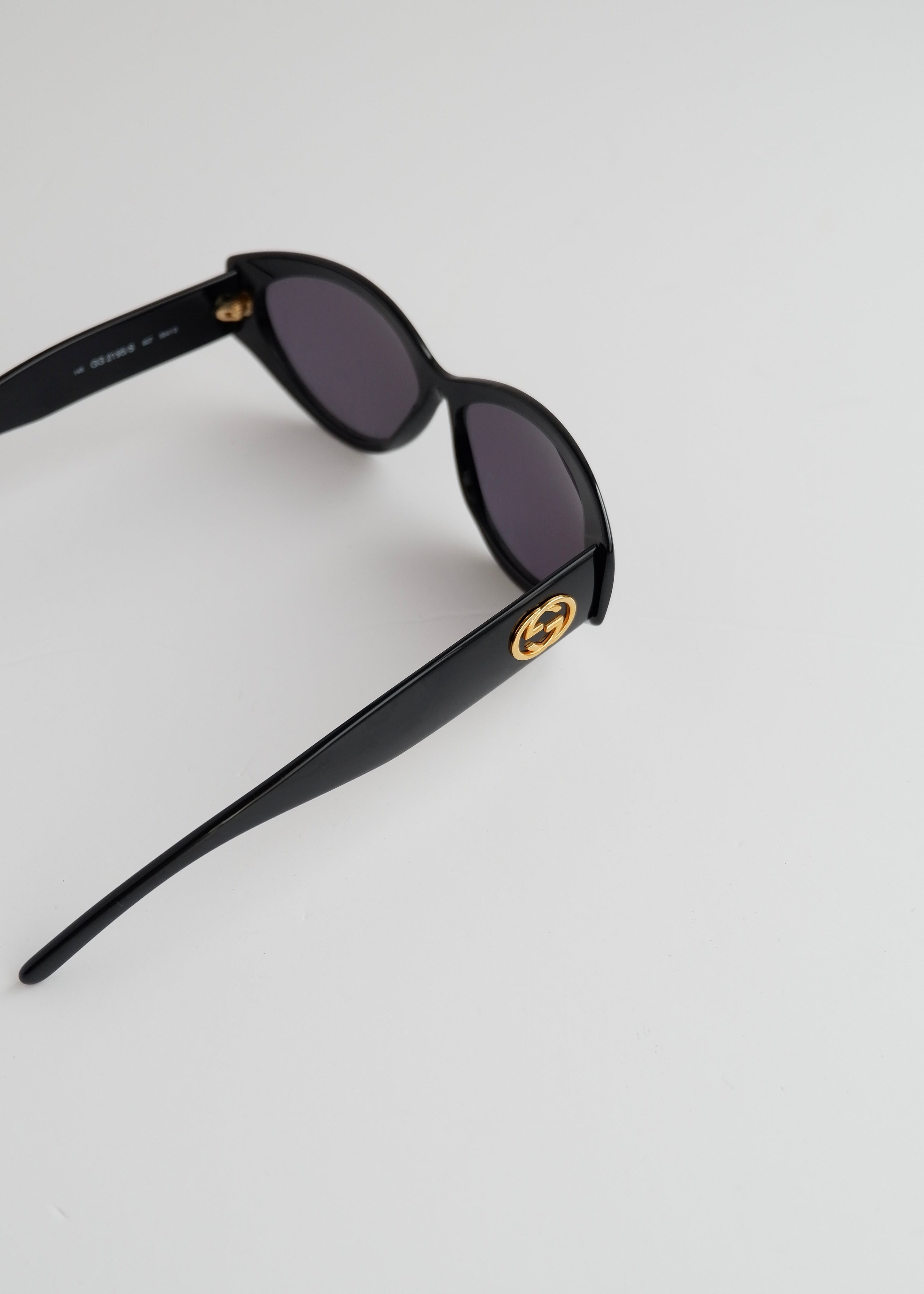 Authentic Preowned Gucci Black Cat Eye Sunglasses