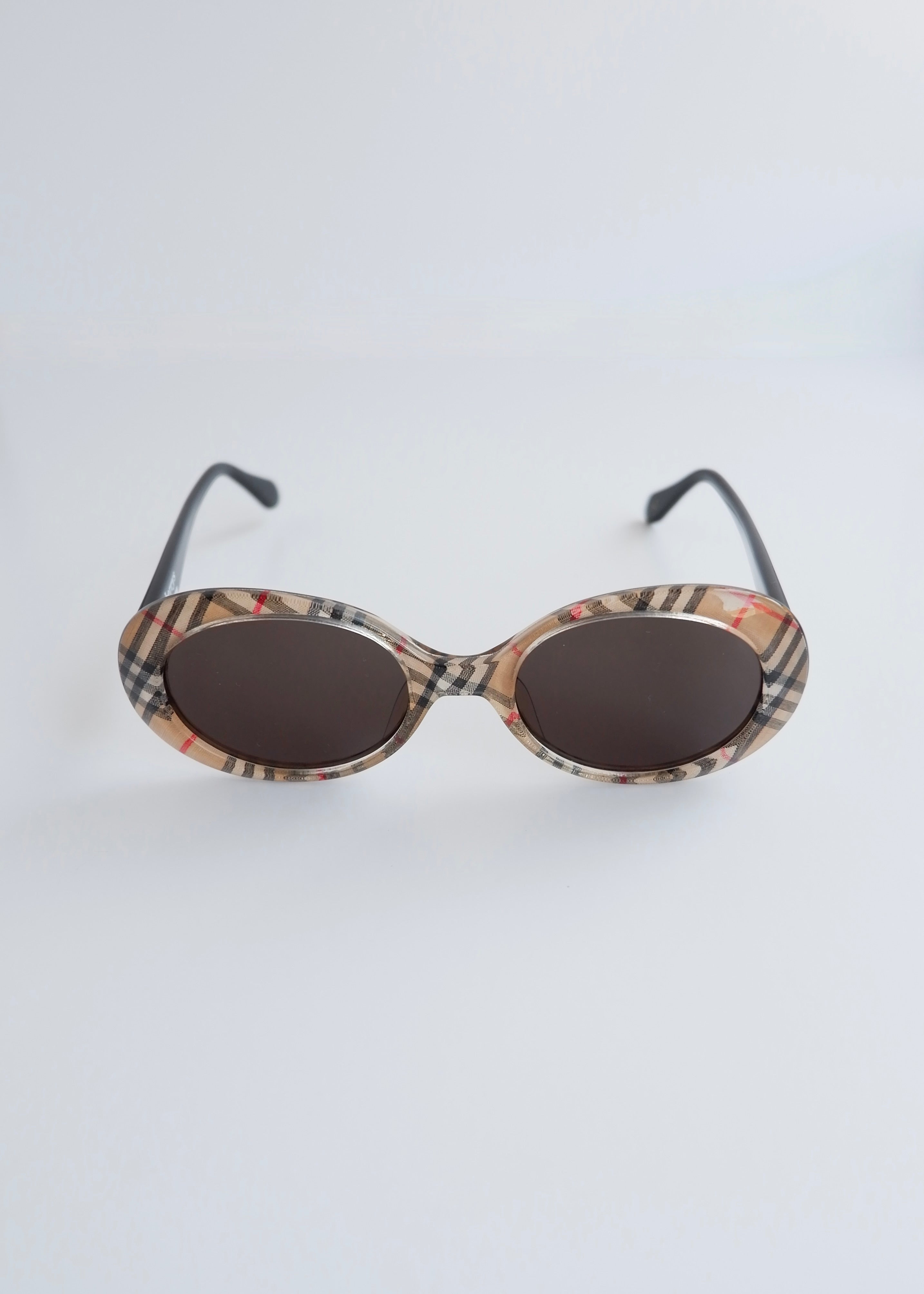 Authentic Preowned Vintage Burberrys of London Check Print Sunglasses