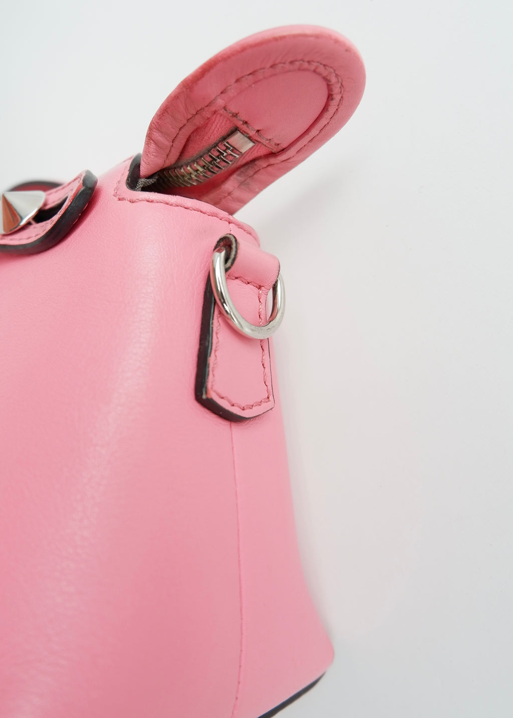 Authentique sac Fendi Mini By The Way en cuir rose d'occasion