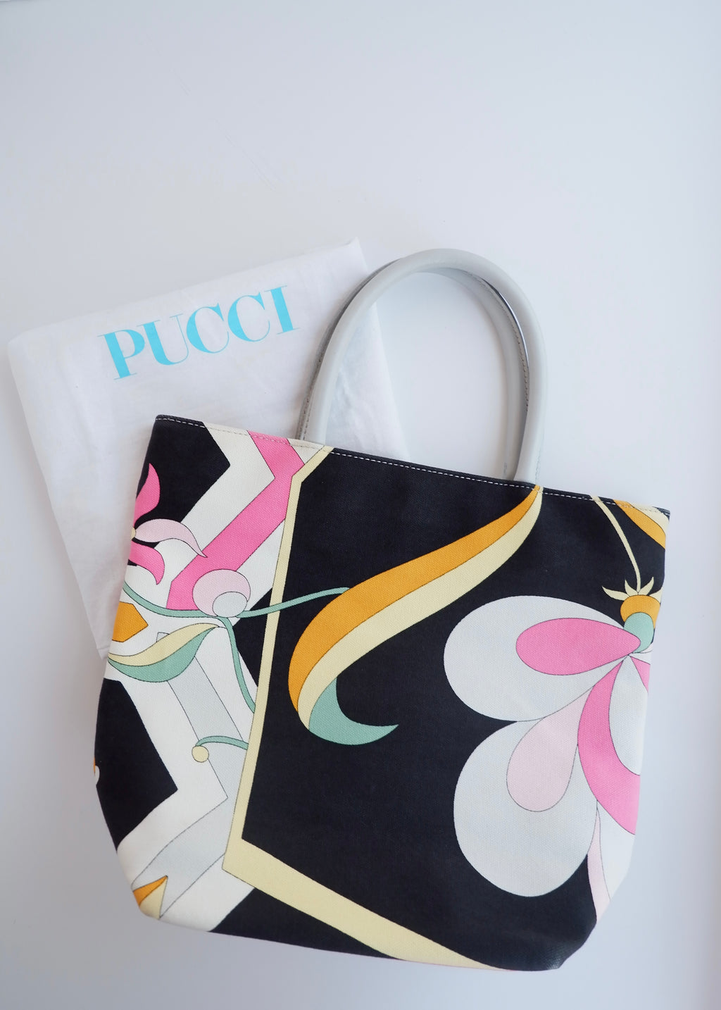 Authentique sac à main Emilio Pucci multicolore d'occasion