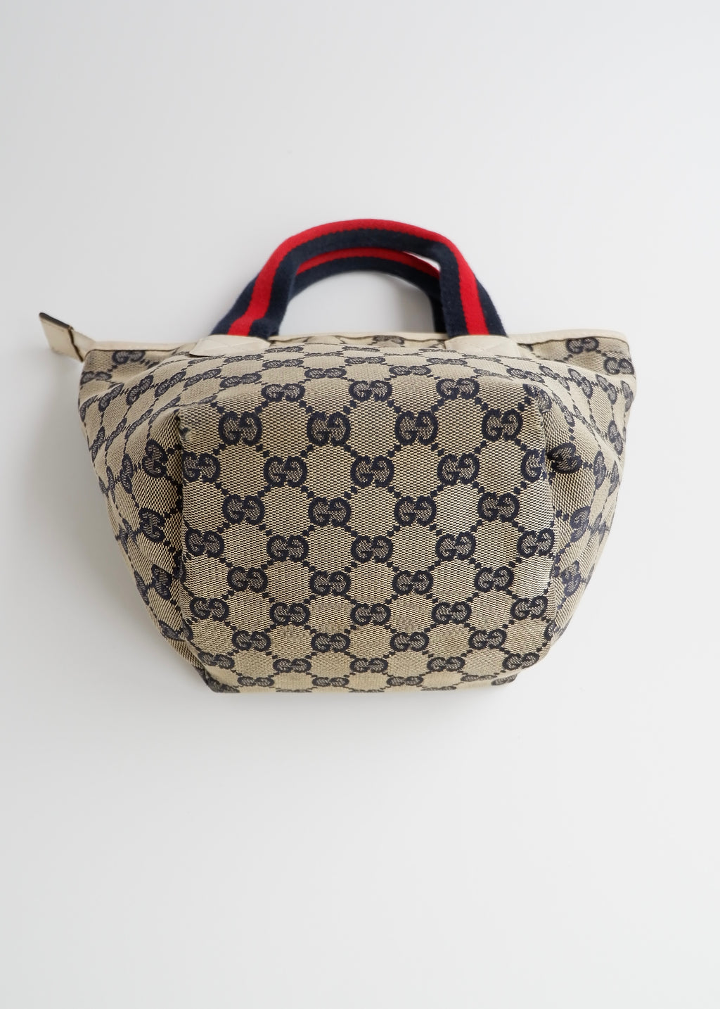 Authentic Preowned Gucci Navy GG Canvas Micro Handbag
