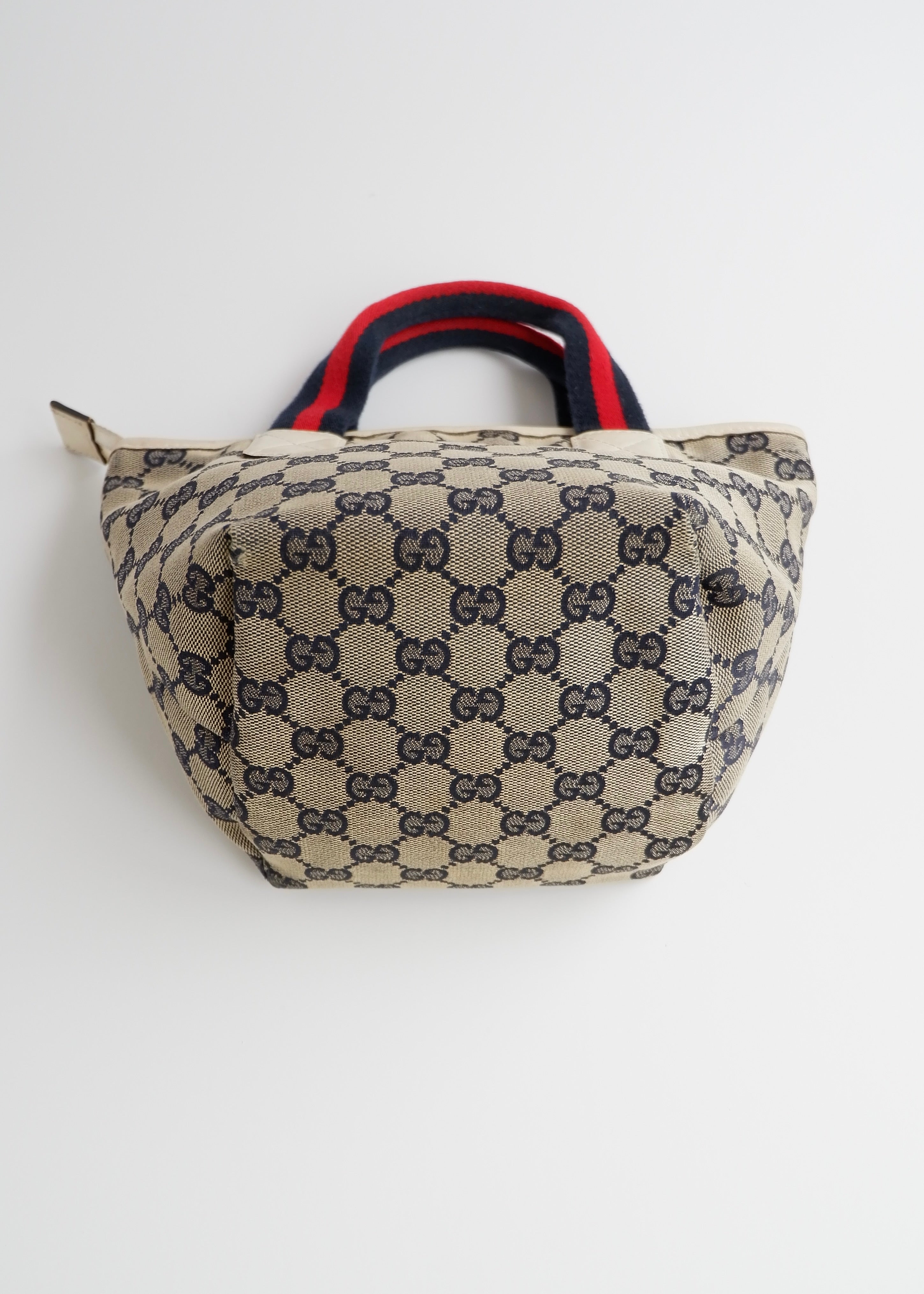 Authentic Preowned Gucci Navy GG Canvas Micro Handbag