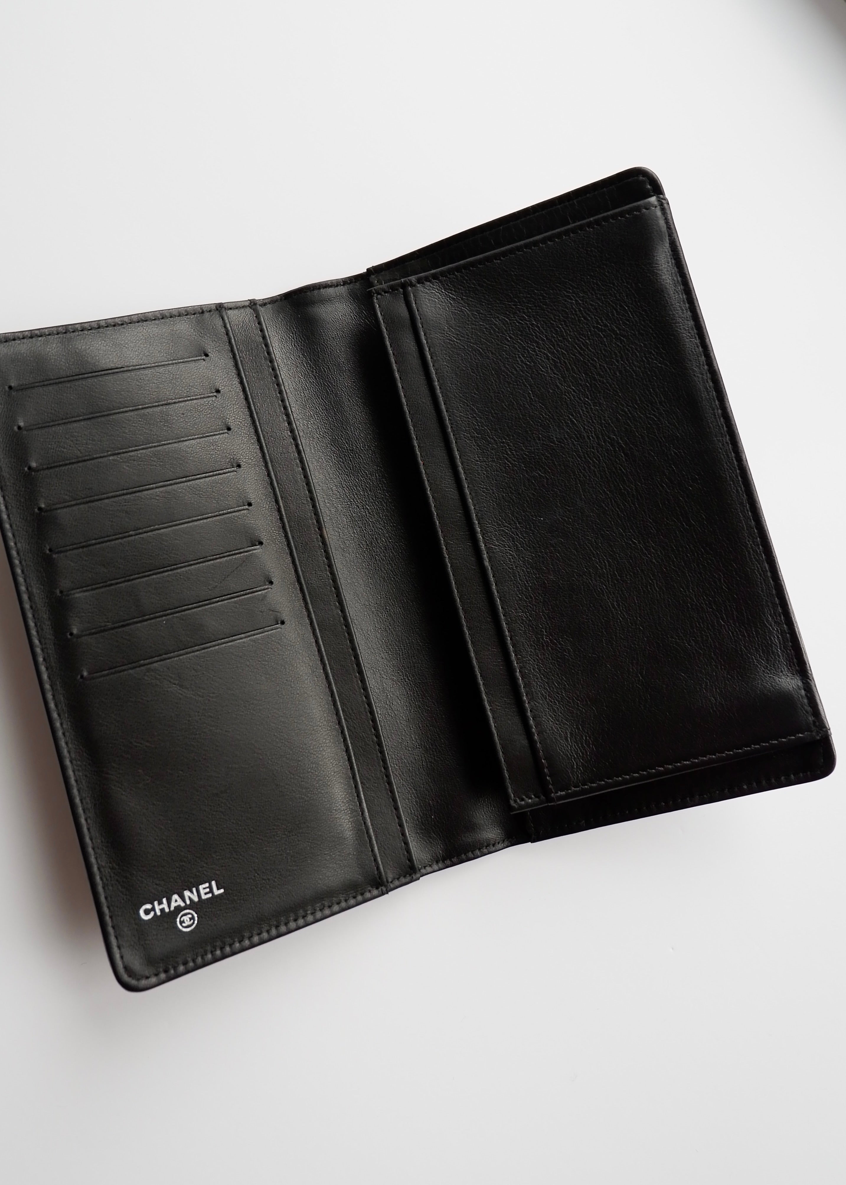 Authentic Preowned Chanel Coco Mark Brown Patent Leather Long Bi-Fold Wallet