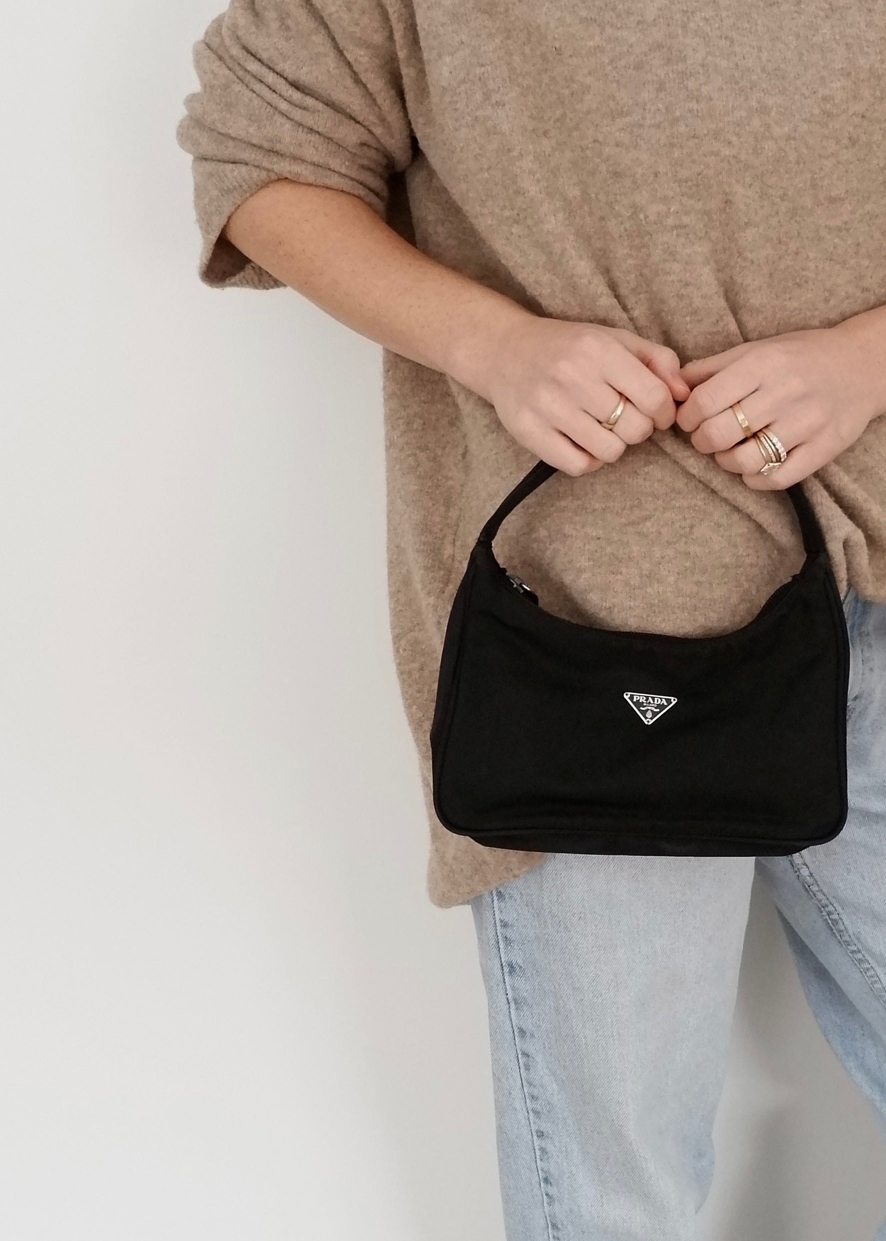 Authentic Preowned Prada Black Nylon Shoulder Bag