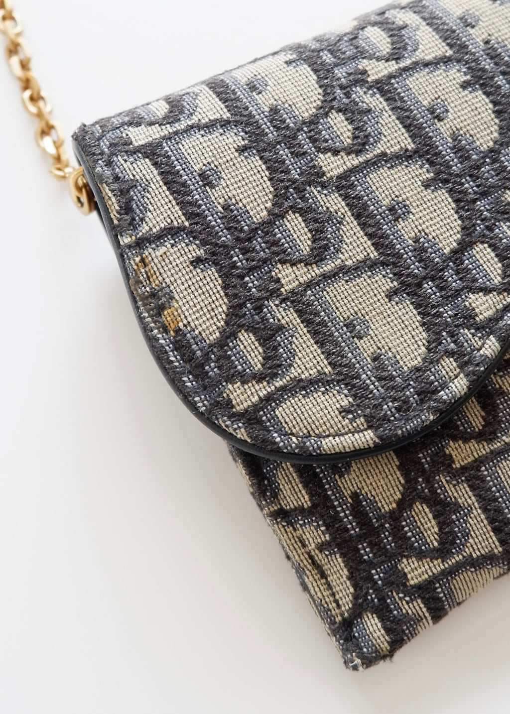 Authentic Preowned Dior Navy Oblique WOC Crossbody Bag