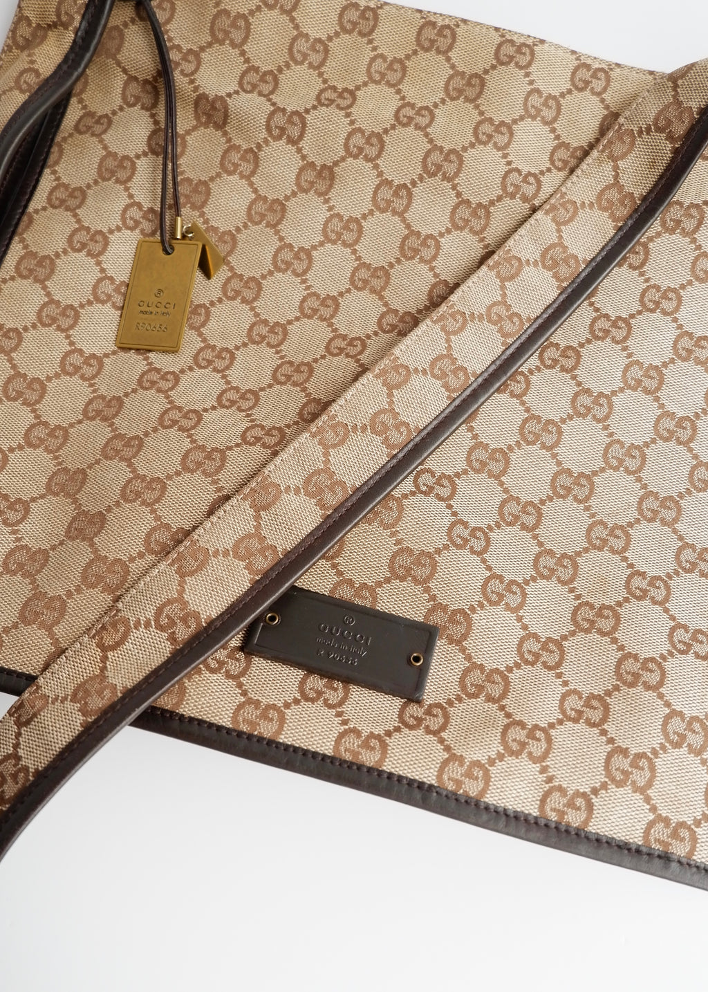 Authentic Preowned Gucci Brown GG Canvas Crossbody Bag