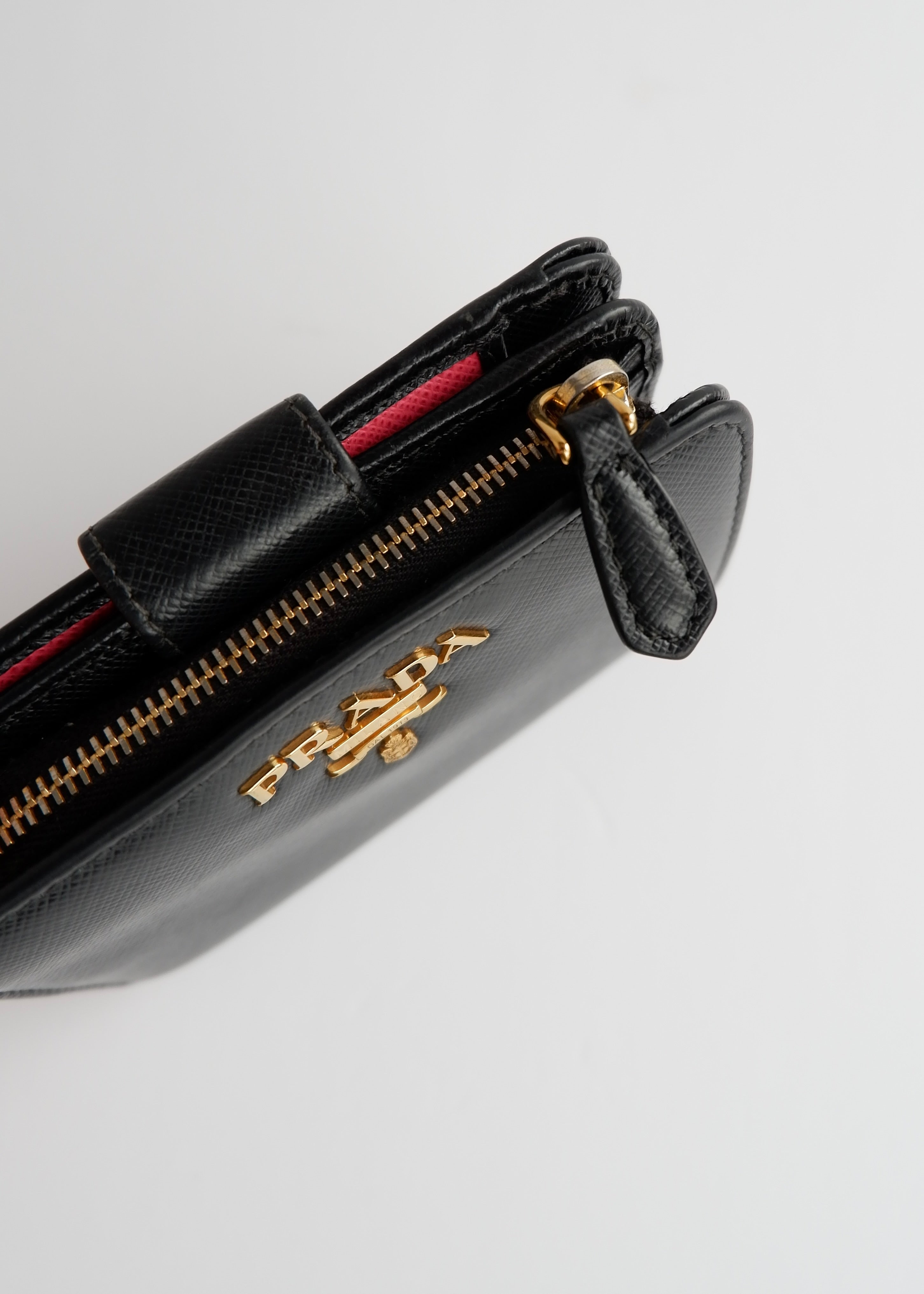 Authentic Preowned Prada Black Saffiano Leather Bi-Fold Wallet