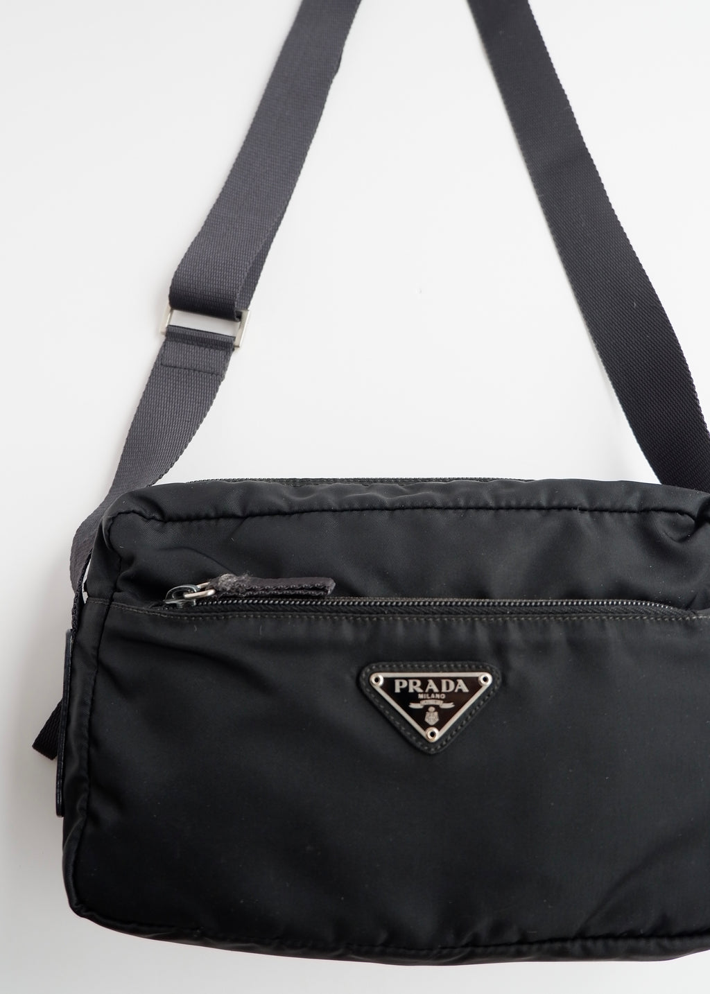 Authentic Preowned Prada Black Nylon Crossbody Bag