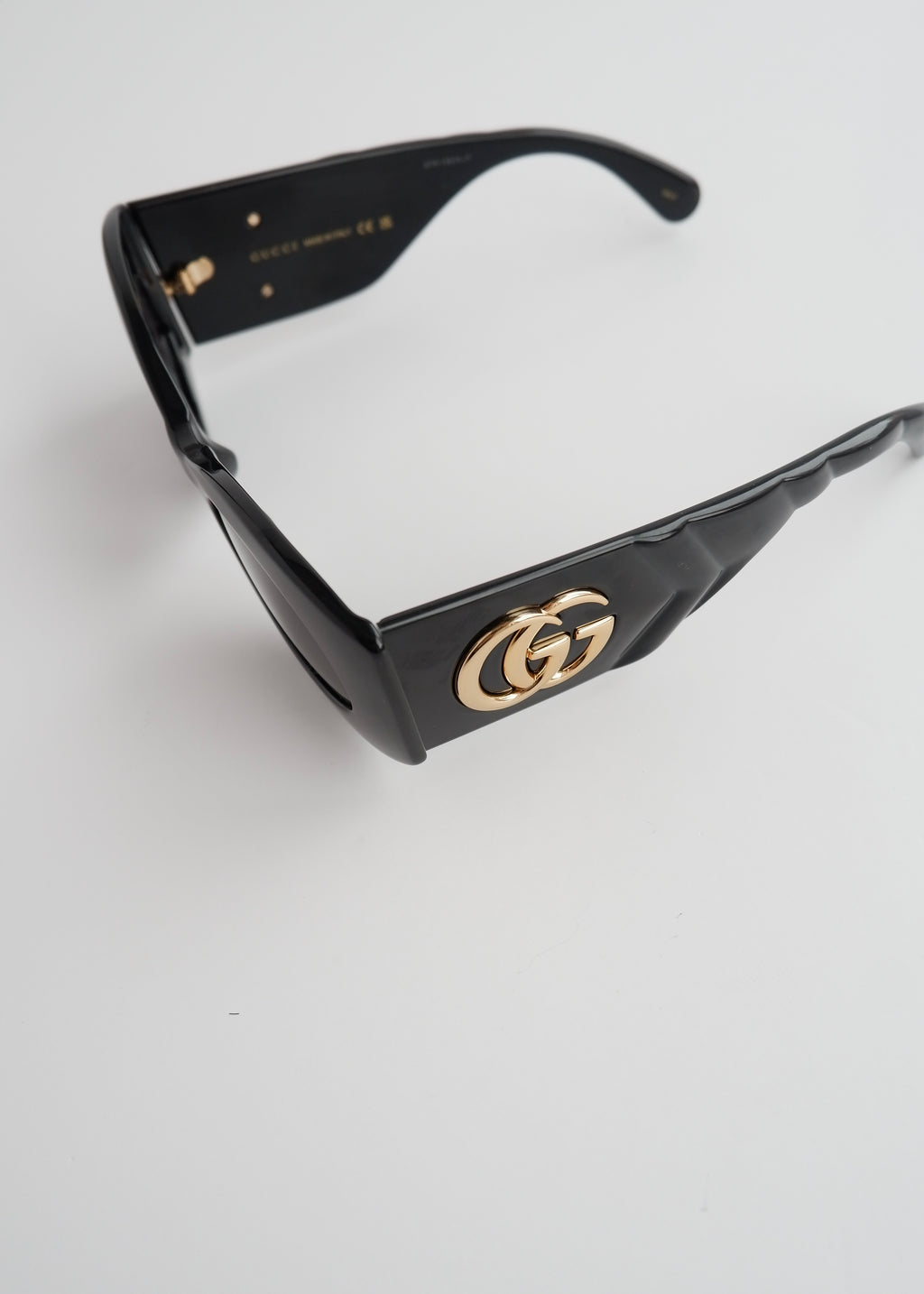 Authentic Preowned Gucci Black GG Marmont Square Frame Sunglasses