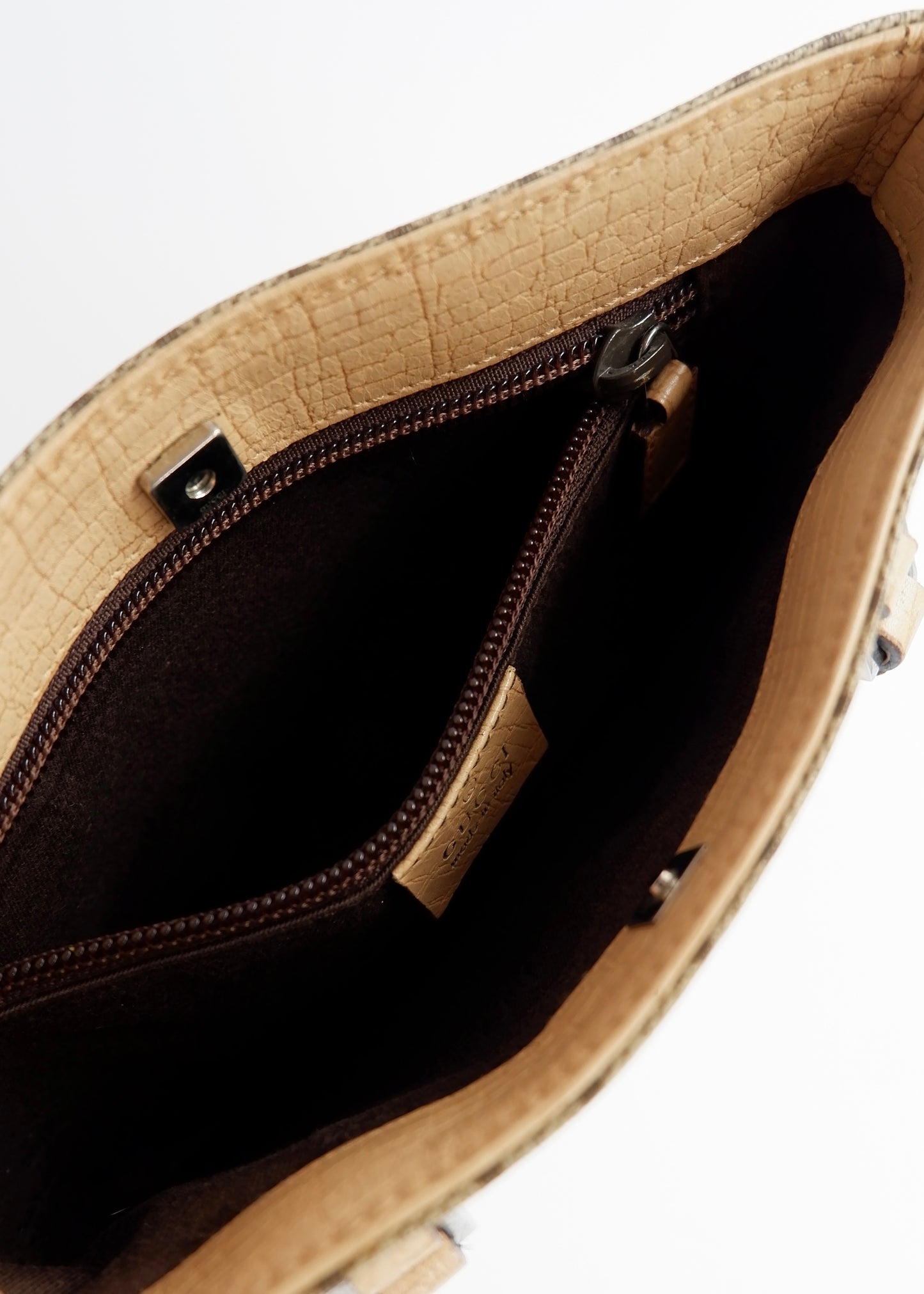 Authentic Preowned Gucci Beige GG Canvas Mini Handbag