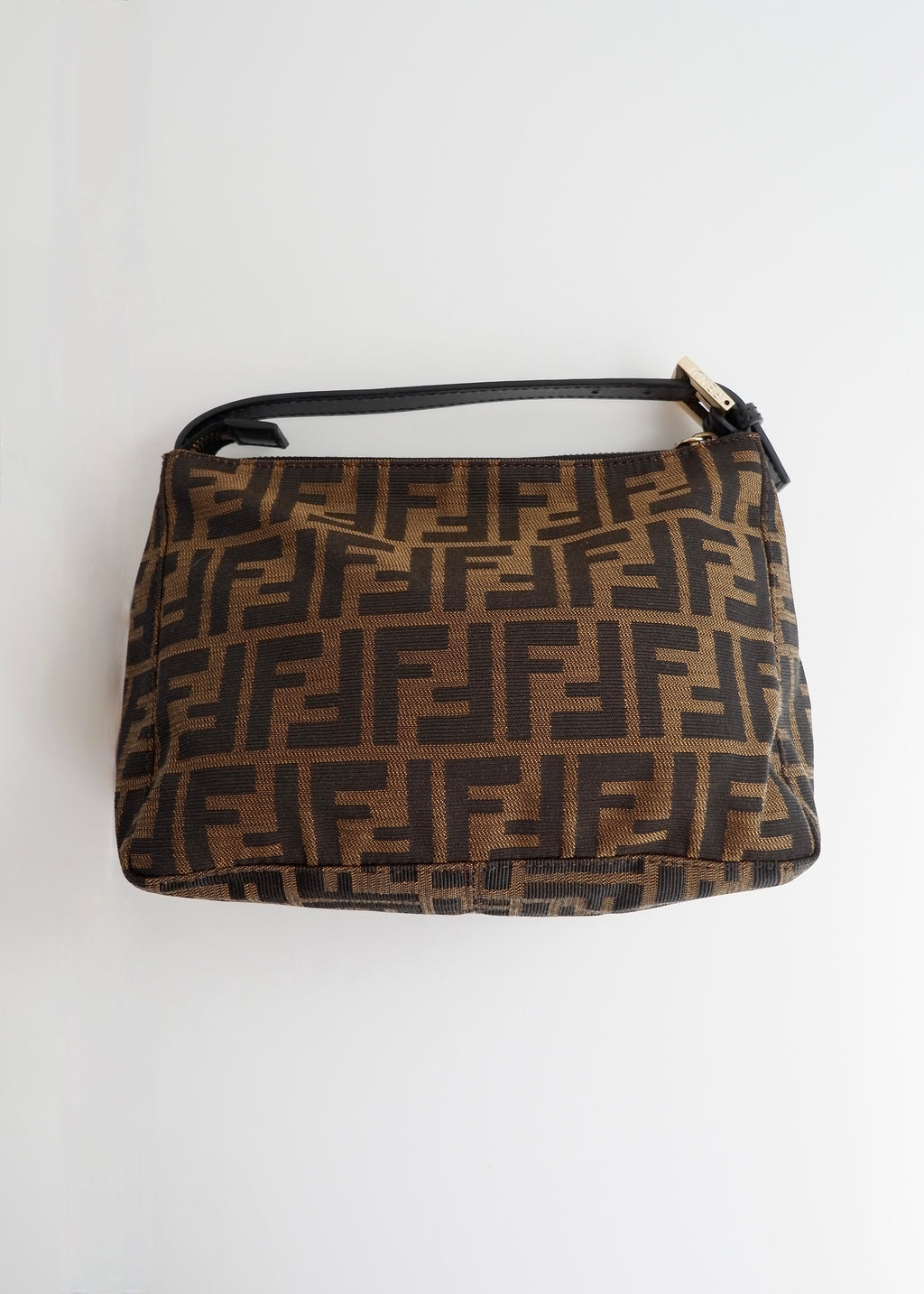 Preowned Fendi Zucca Print Micro Handbag