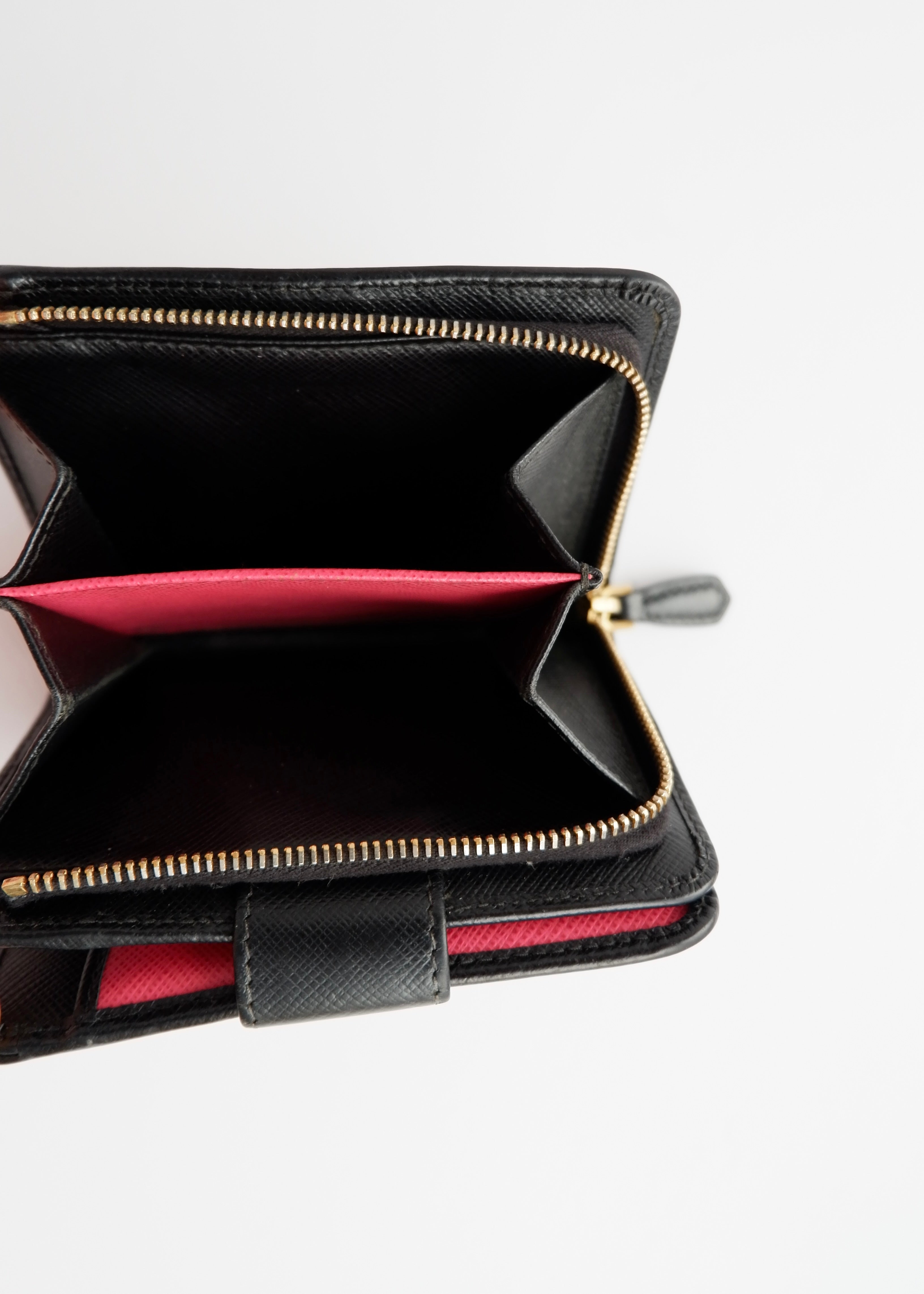 Authentic Preowned Prada Black Saffiano Leather Bi-Fold Wallet