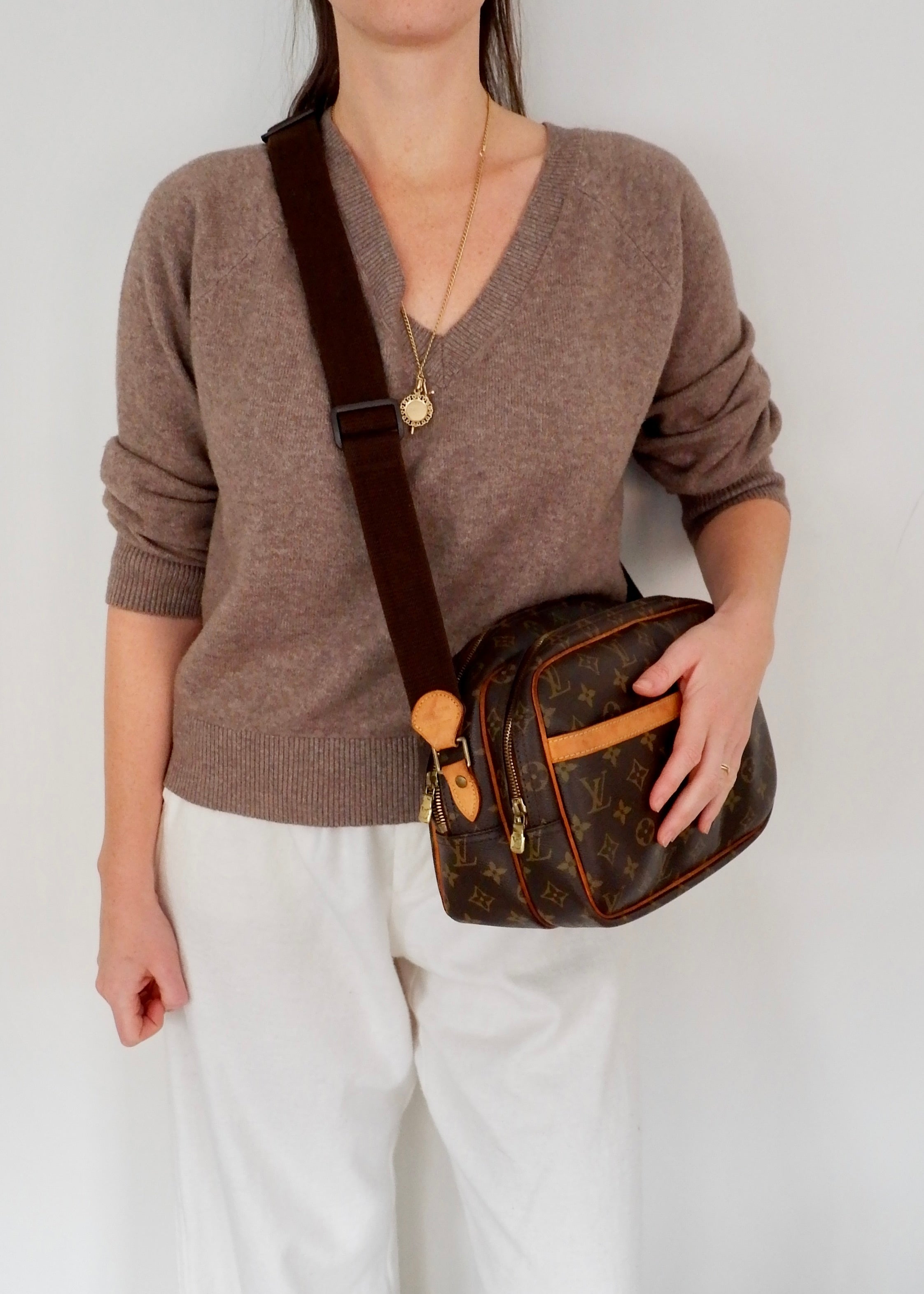 Authentique Sac bandoulière Louis Vuitton Monogram Reporter GM d'occasion