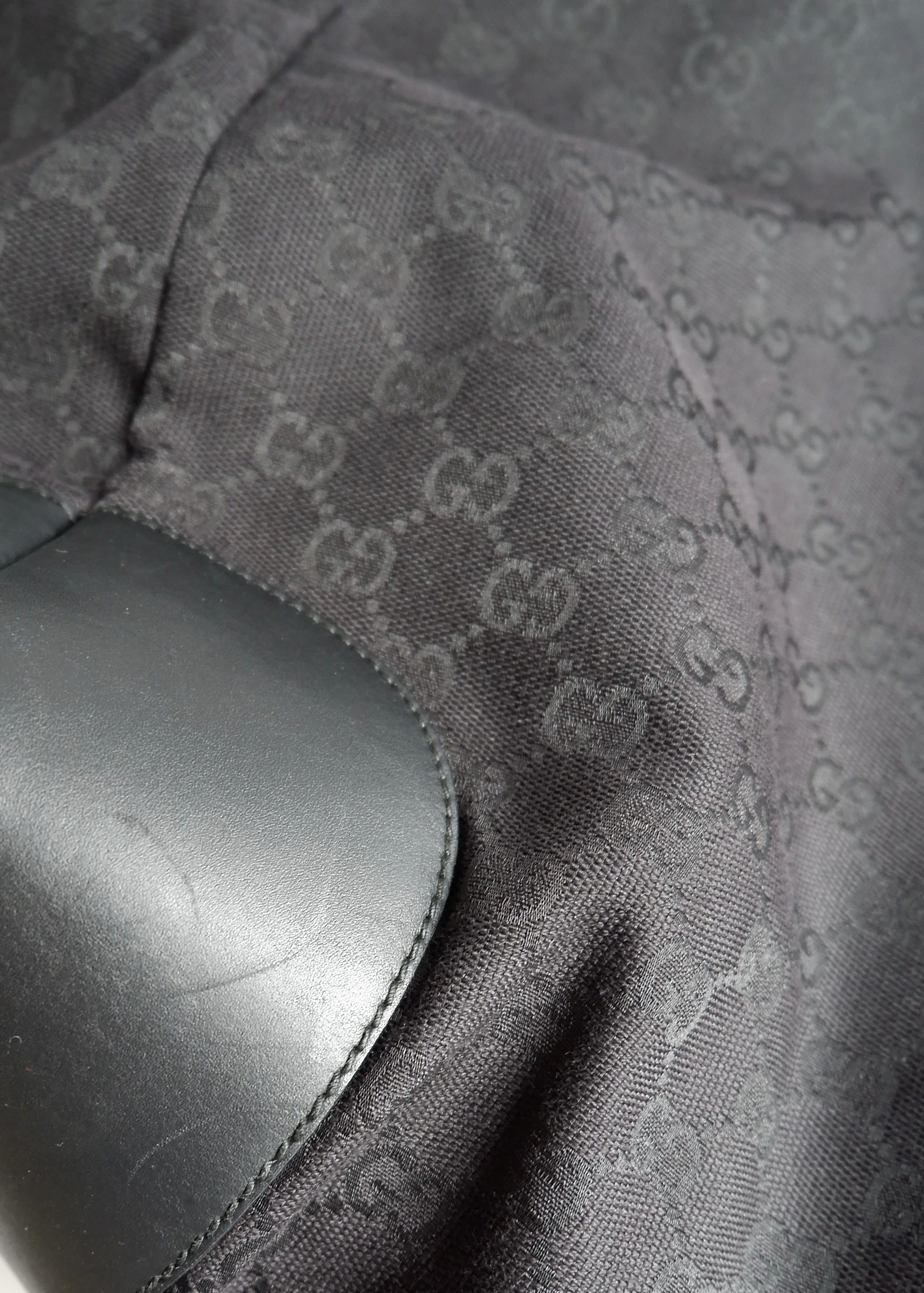 Authentic Preowned Gucci Black GG Canvas Extra Large Shoulder Tote
