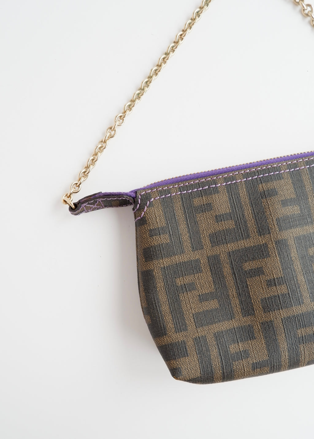 Authentic Preowned Fendi Zucca Pochette Shoulder