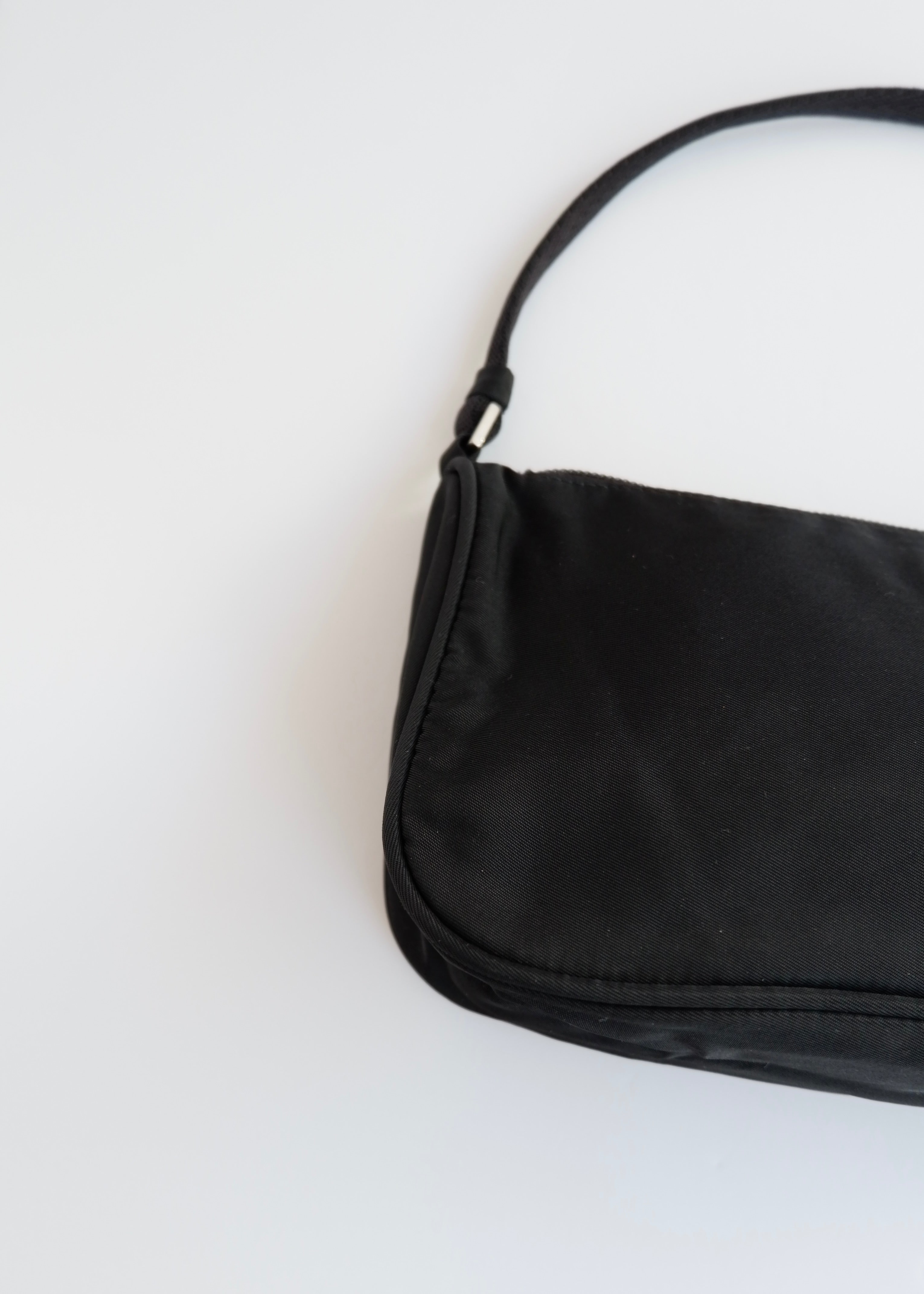 Authentic Preowned Prada Black Nylon Pochette Shoulder Bag