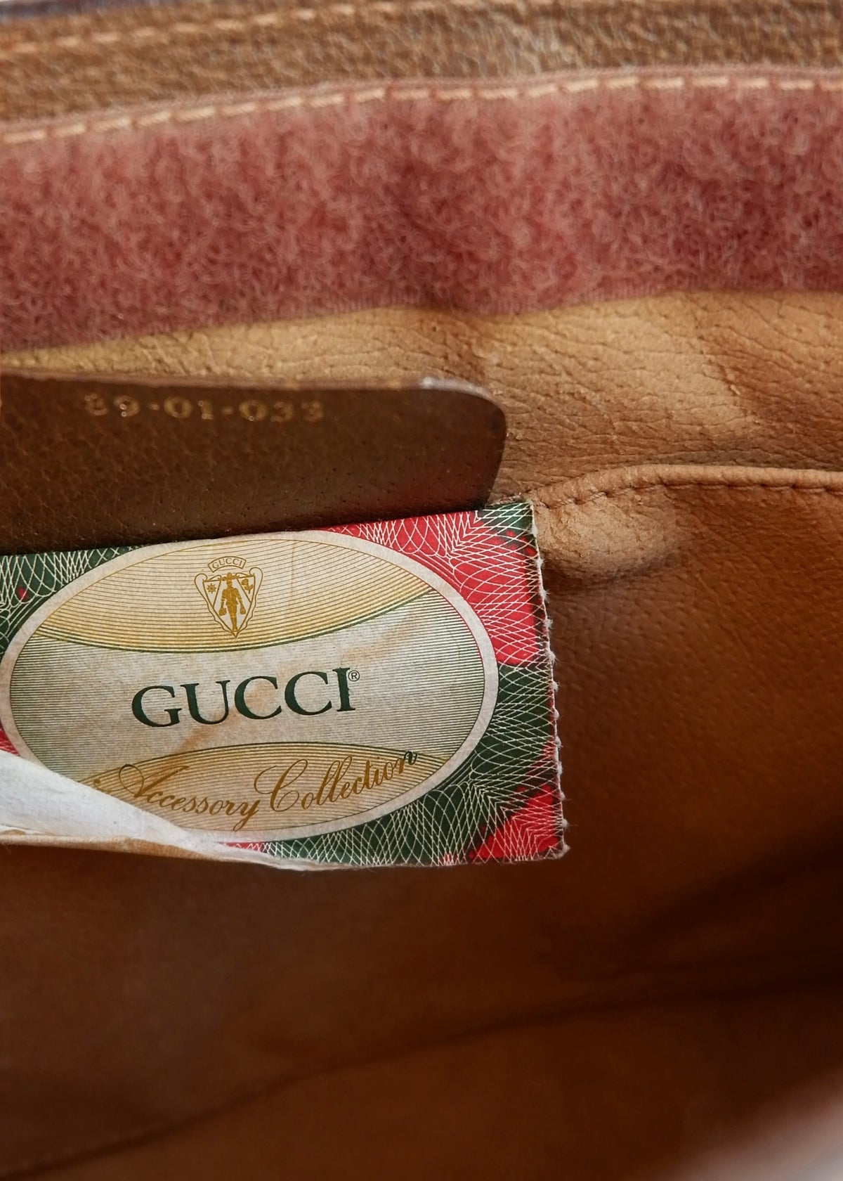 Preowned Vintage Gucci Brown GG Coated Canvas Clutch