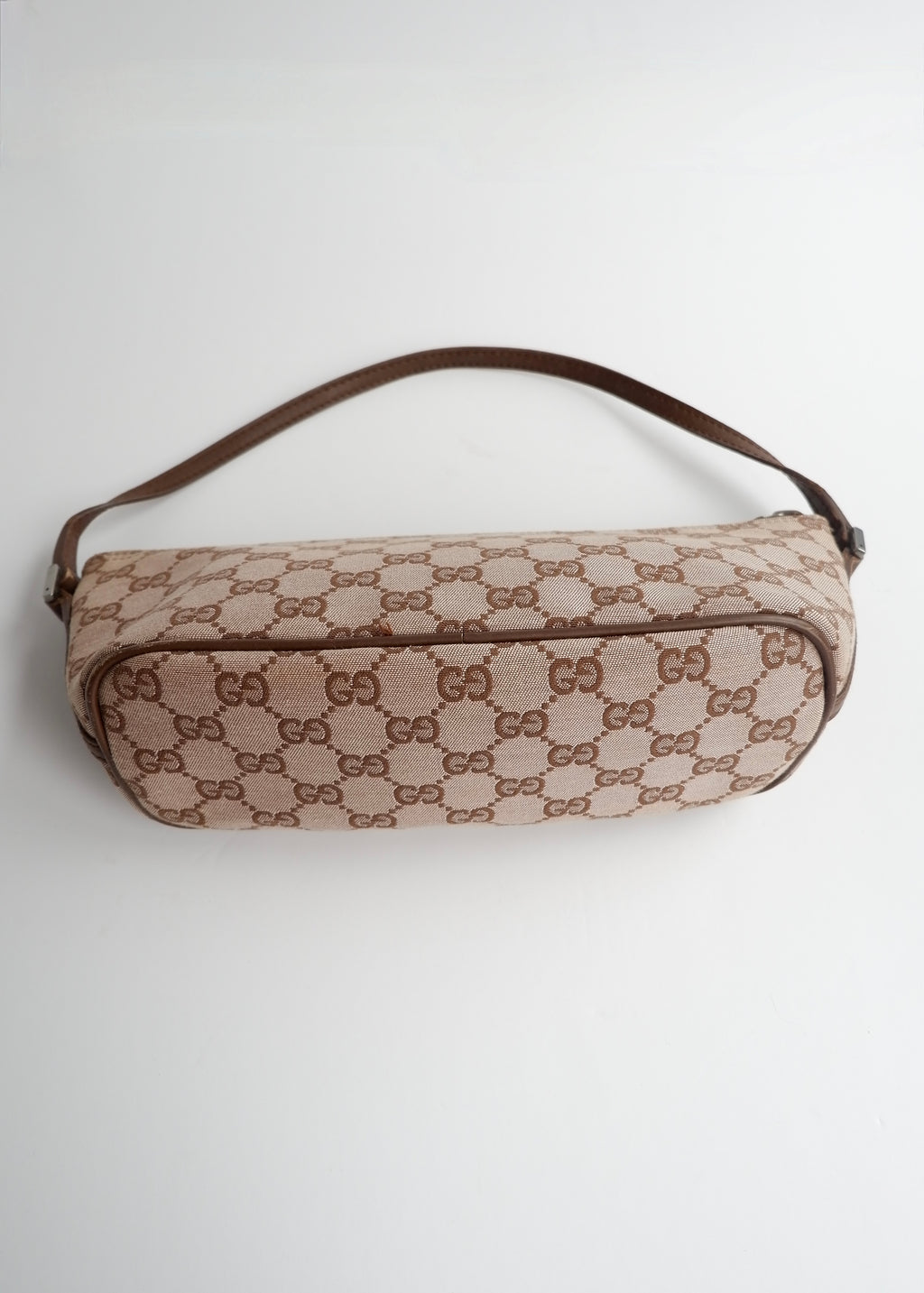 Authentic Preowned Gucci Brown GG Canvas Boat Pochette