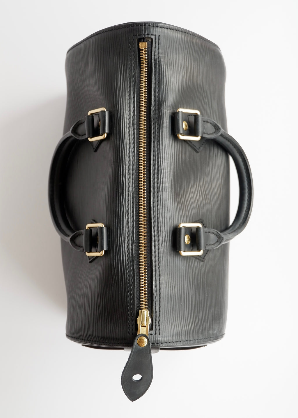 Authentic Preowned Louis Vuitton Black Epi Speedy 25