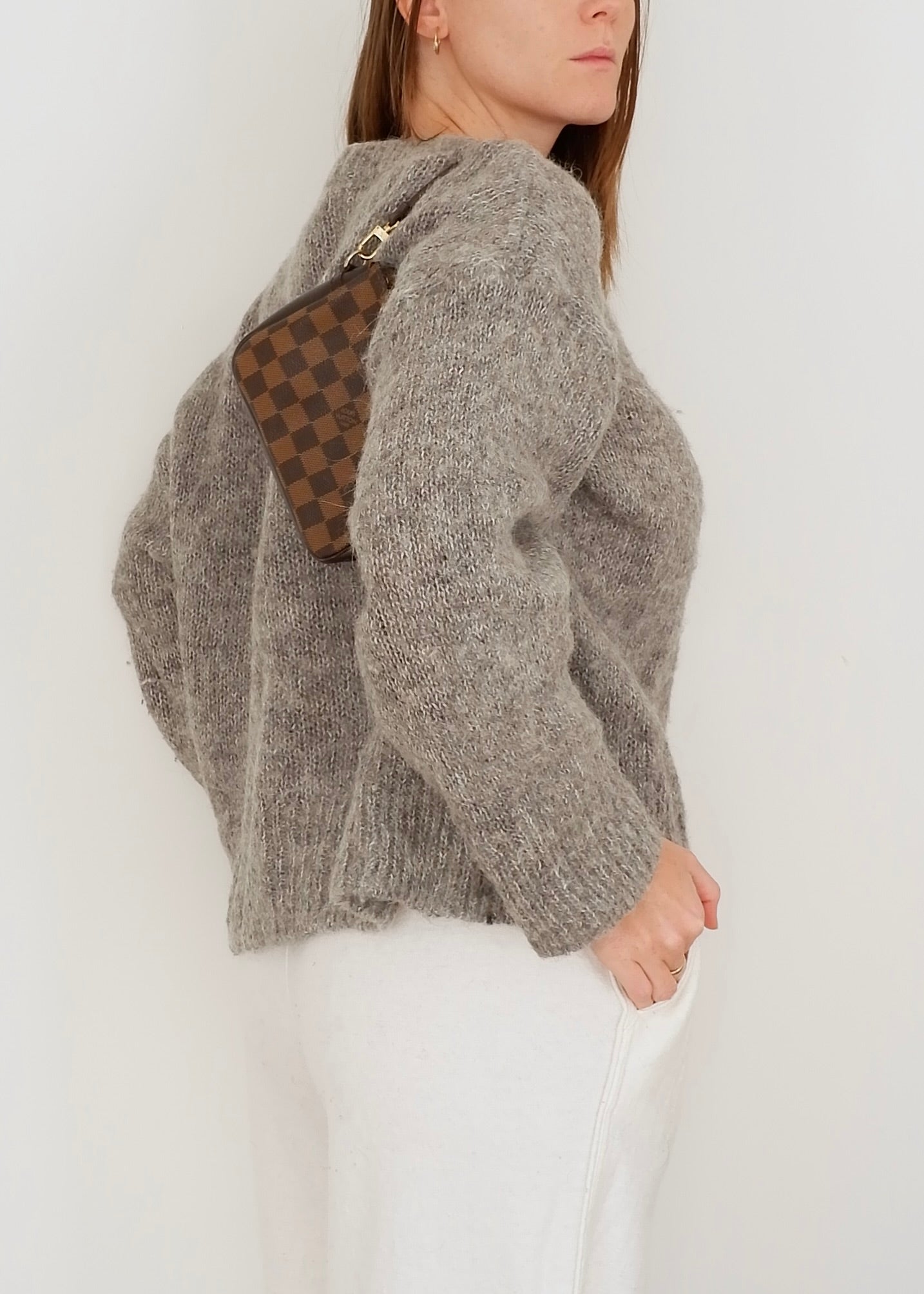 Authentic Preowned Louis Vuitton Damier Ebene Trousse Shoulder Bag