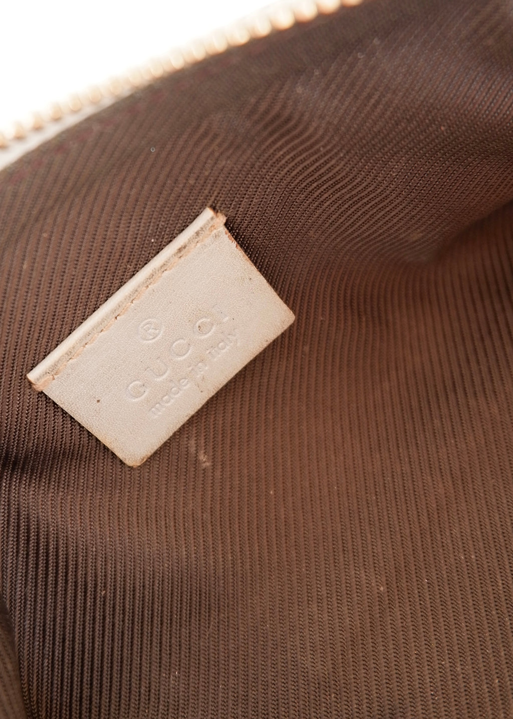 Preowned Gucci Blue Leather GG Pouch