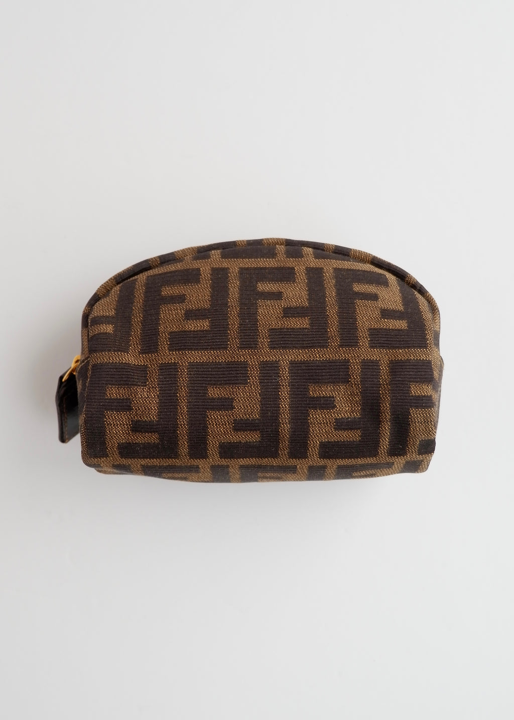 Authentic Preowned Fendi Brown Canvas Zucca Print Pouch