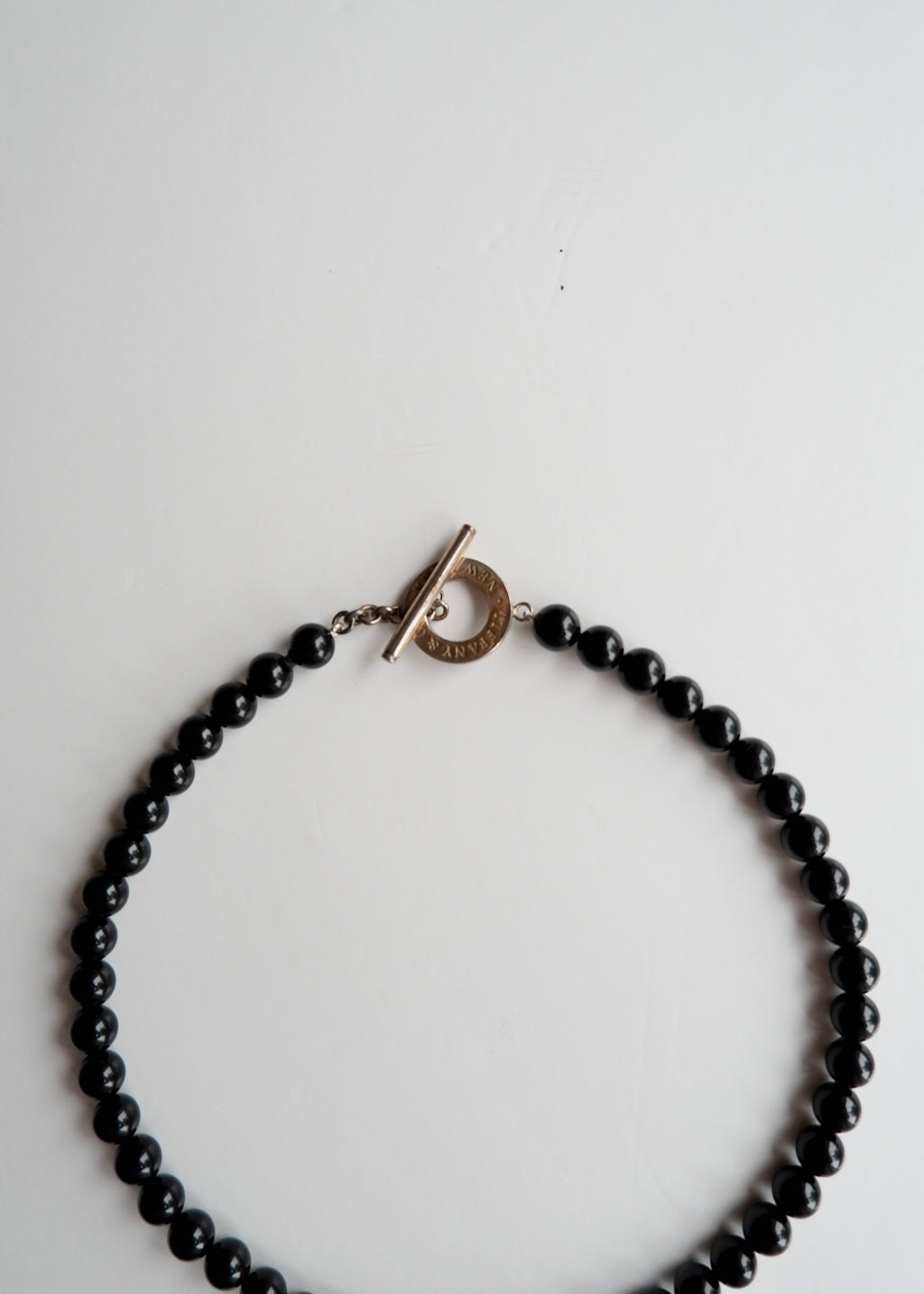 Preowned Tiffany & Co. Black Onyx Bead Necklace