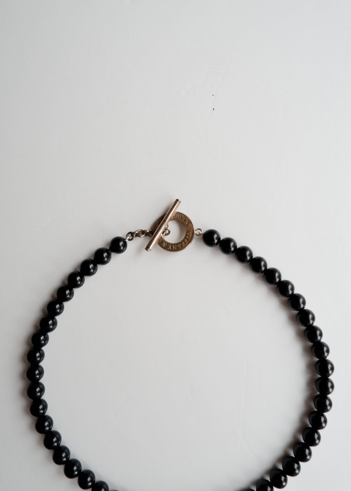 Preowned Tiffany & Co. Black Onyx Bead Necklace