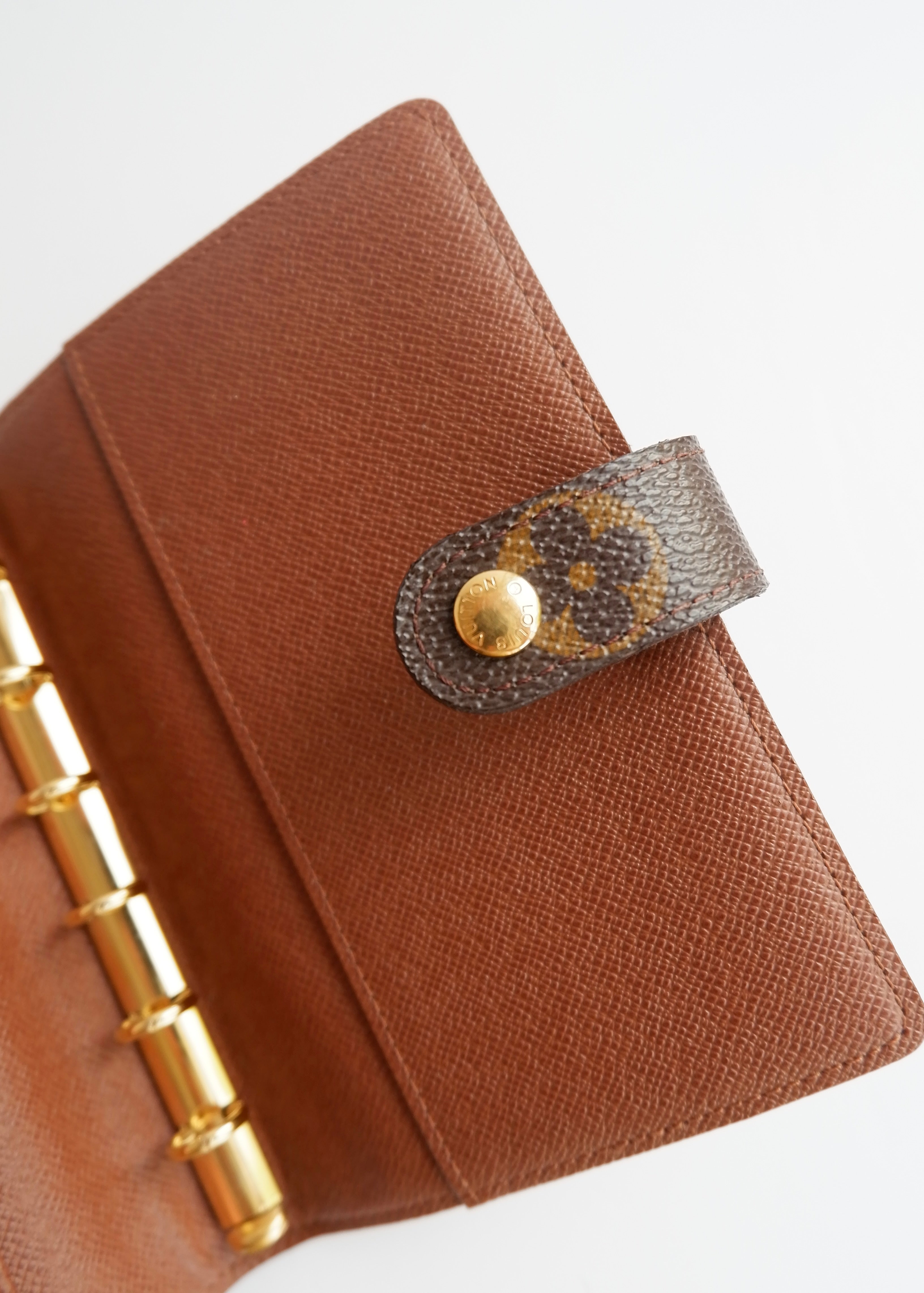 Preowned Louis Vuitton Brown Monogram Coated Canvas Agenda PM