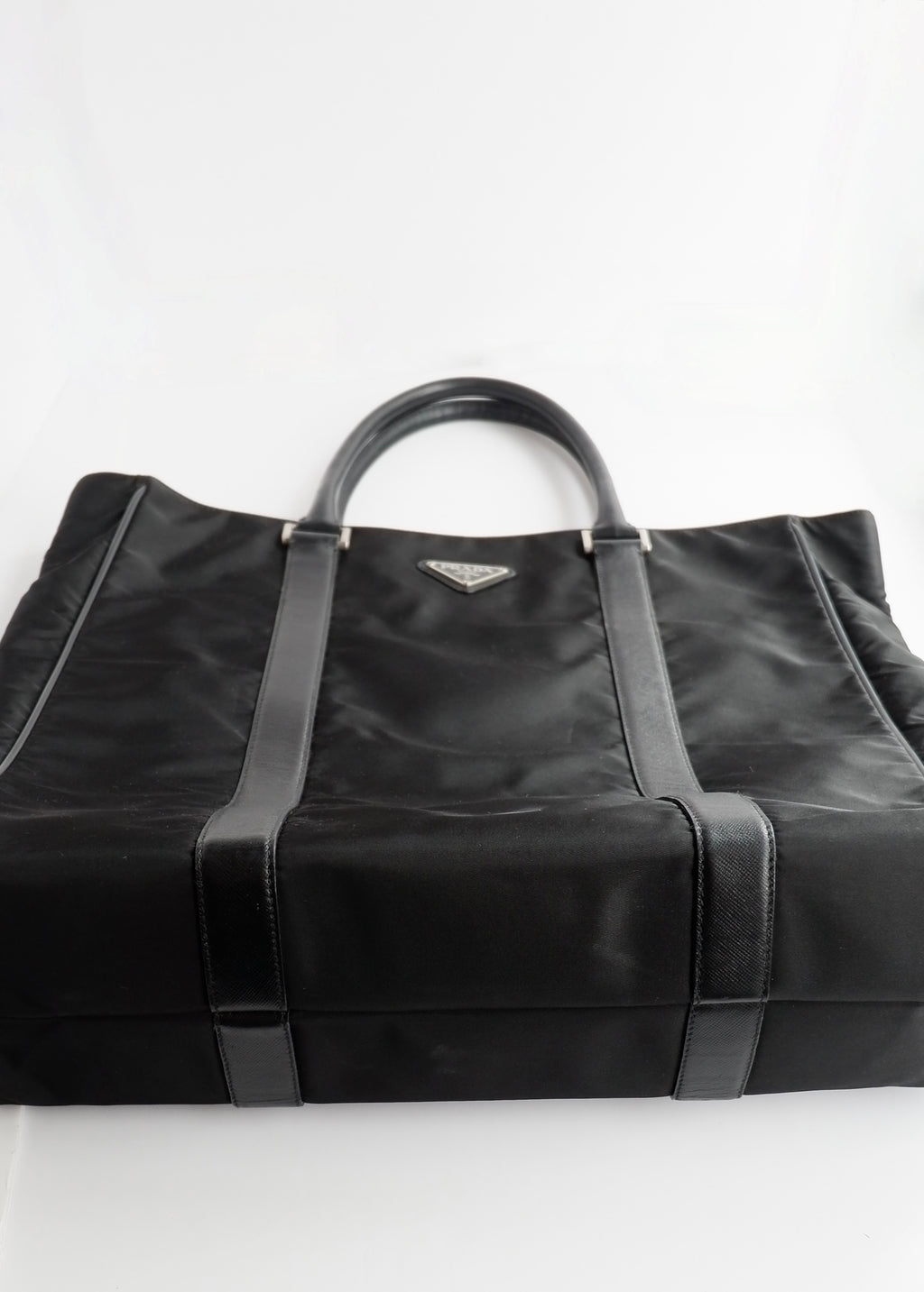Preowned Prada Black Nylon Tote Bag