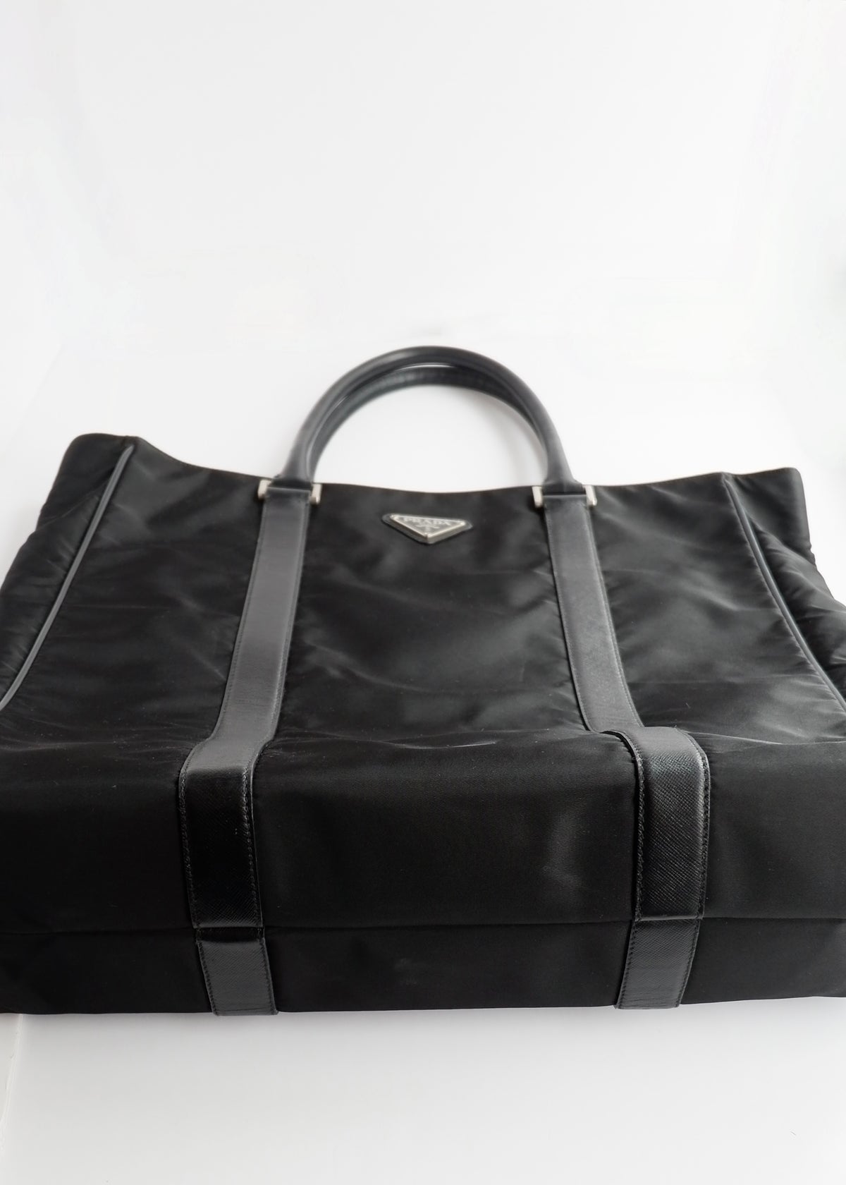 Preowned Prada Black Nylon Tote Bag