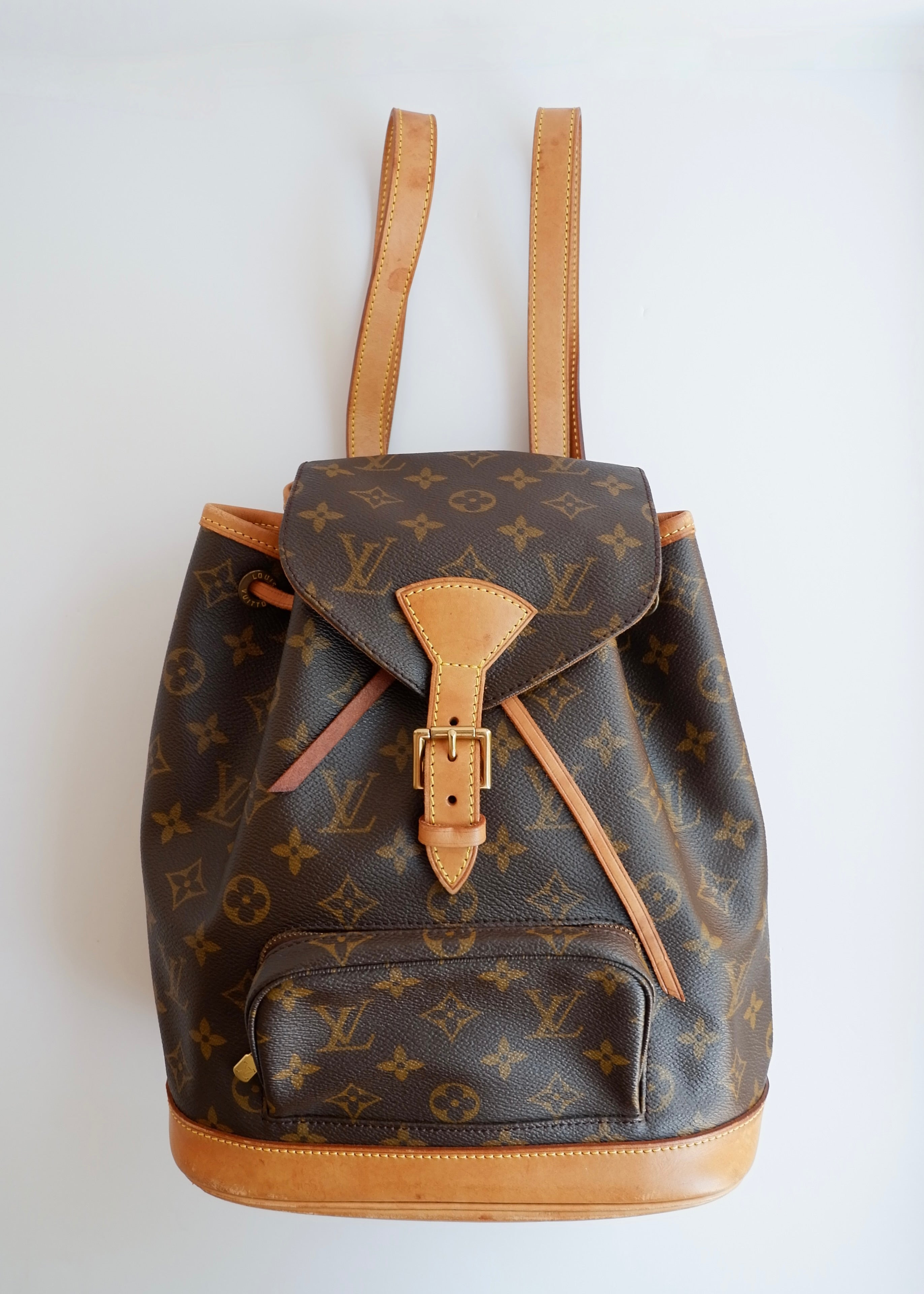 Preowned Vintage Louis Vuitton Monogram Montsouris MM Backpack