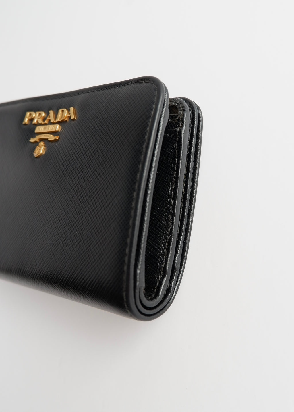 Authentic Preowned Prada Black Saffiano Leather Bi-Fold Wallet