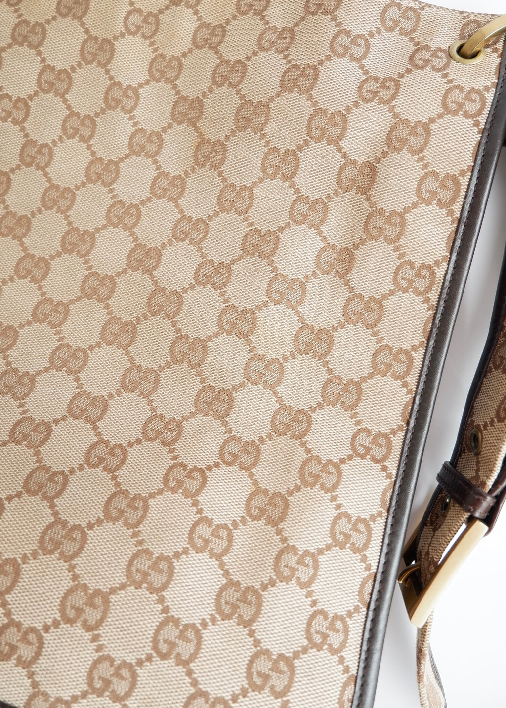 Authentic Preowned Gucci Brown GG Canvas Crossbody Bag