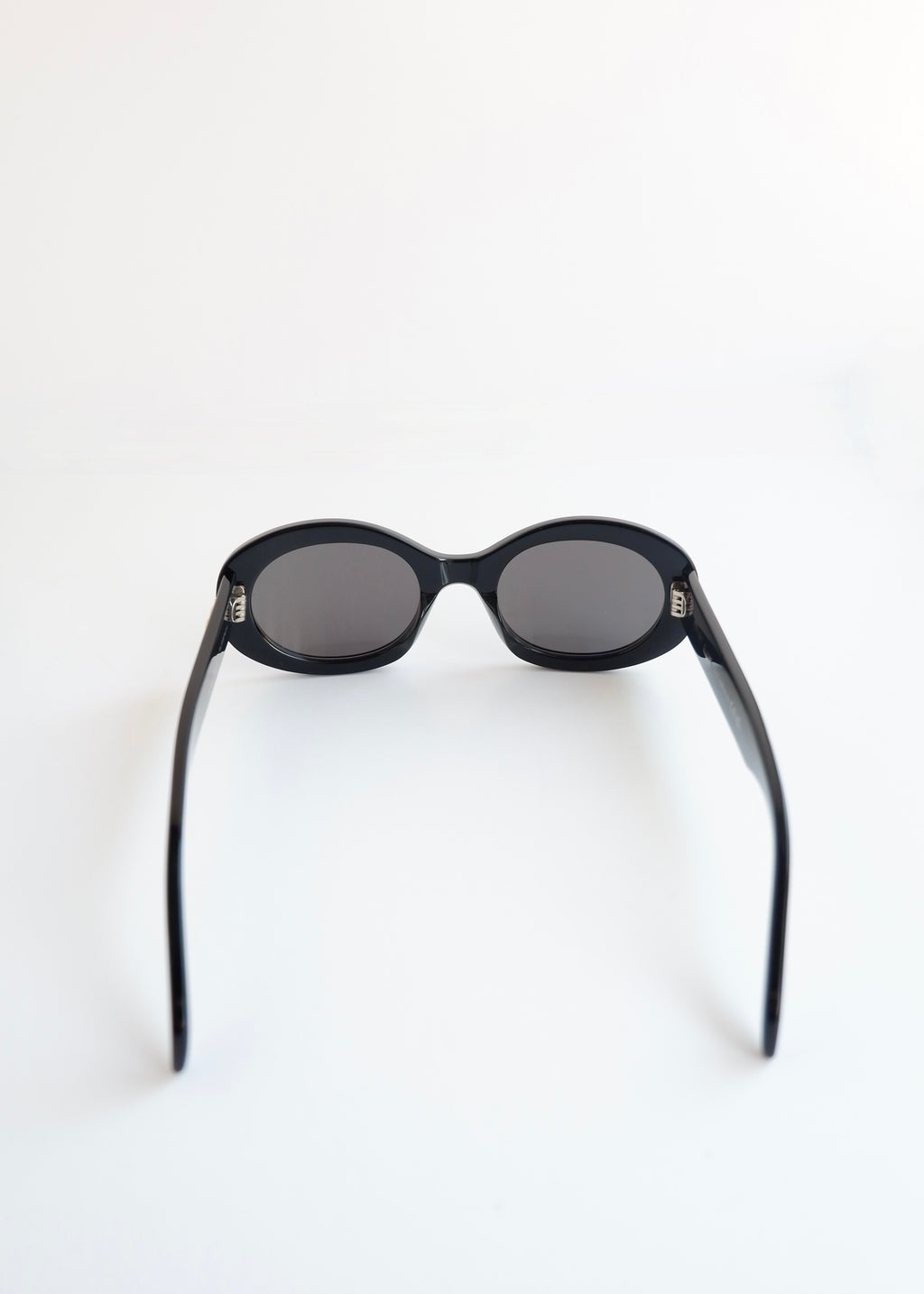 Preowned Celine Black Round Frame Triomphe Sunglasses