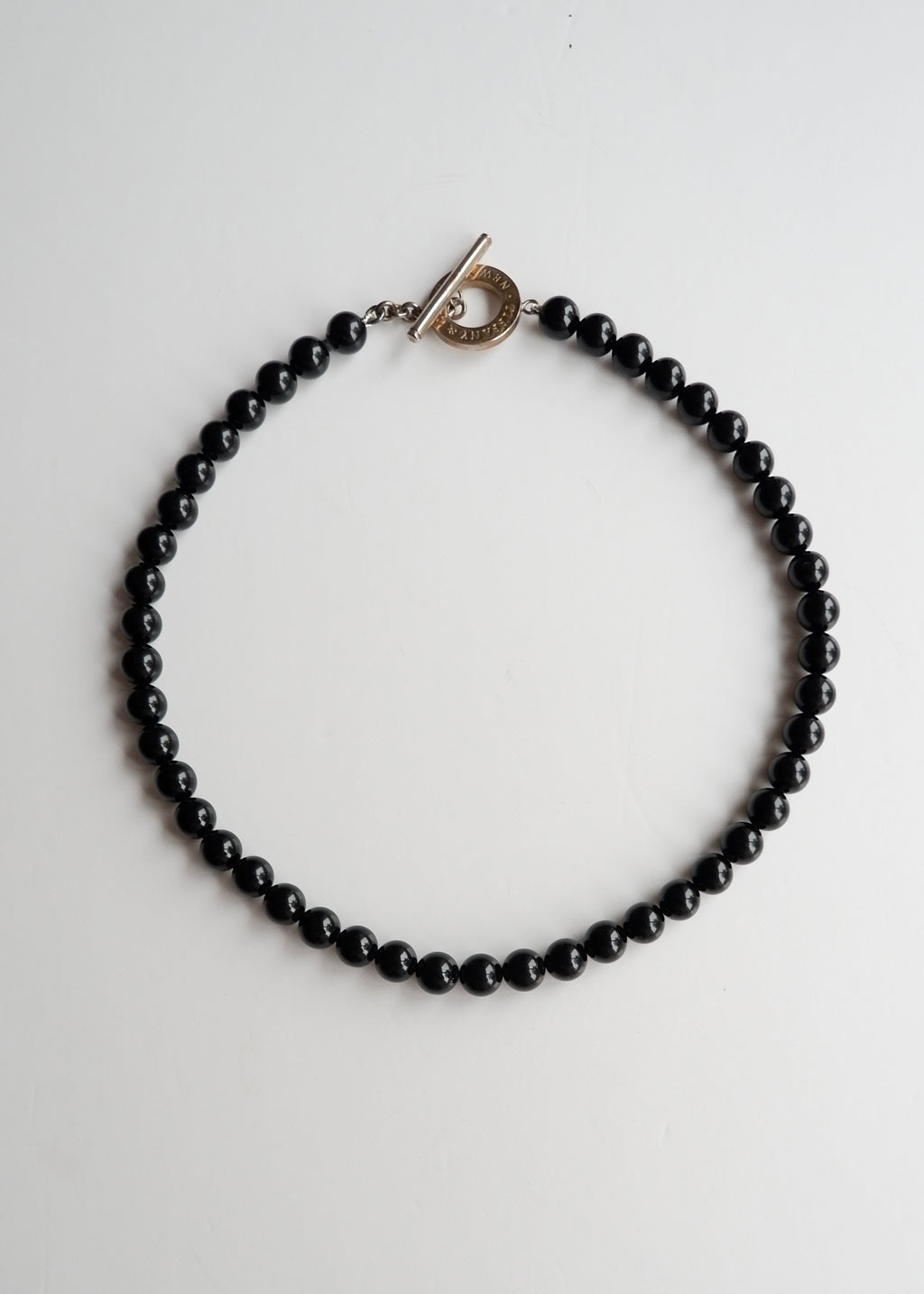 Preowned Tiffany & Co. Black Onyx Bead Necklace