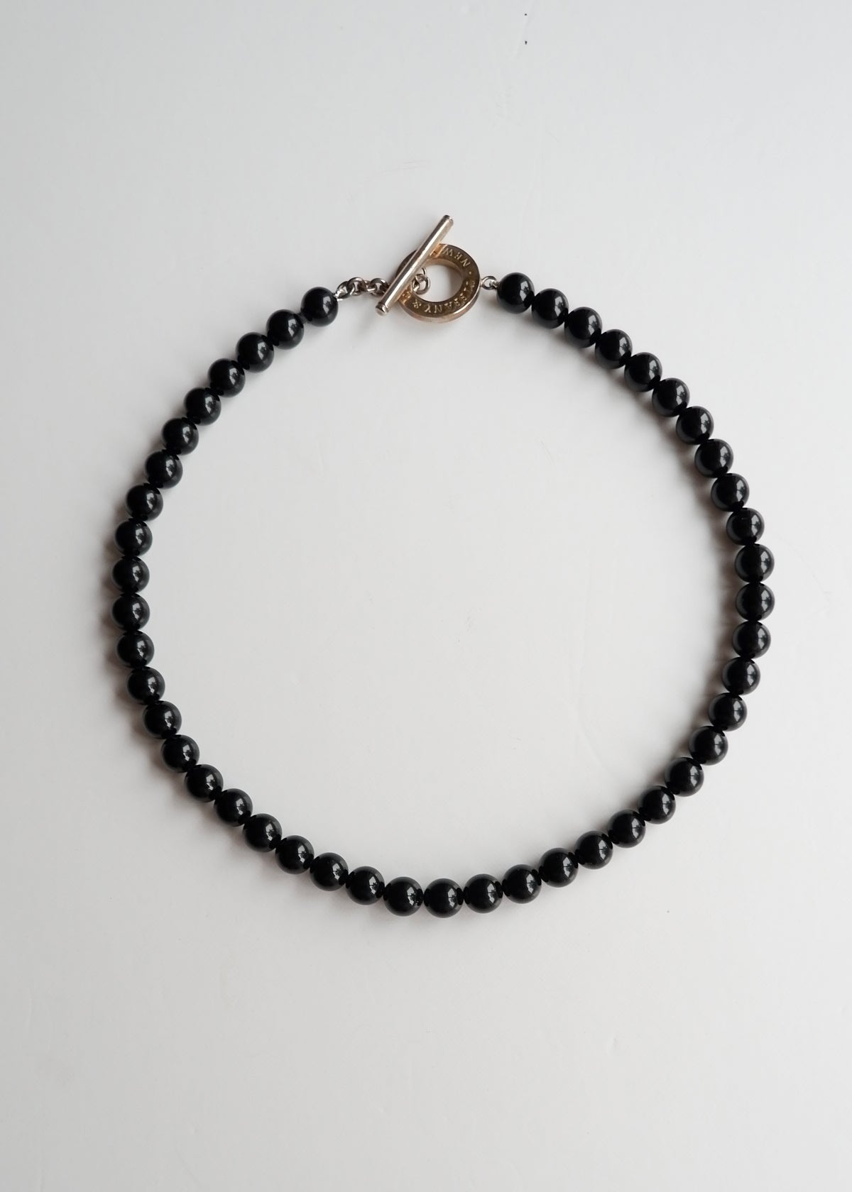 Preowned Tiffany & Co. Black Onyx Bead Necklace