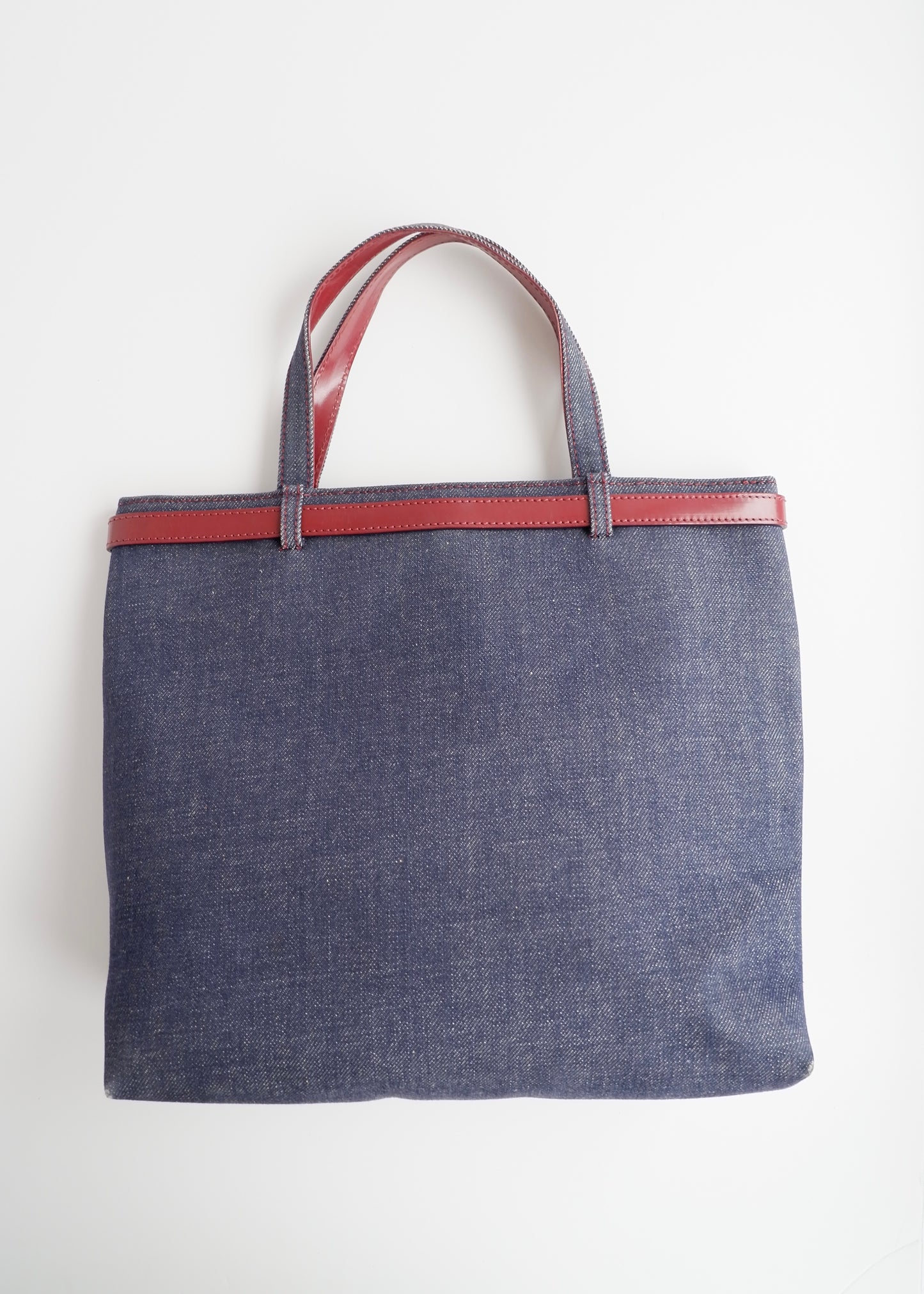 Authentic Preowned Vintage Burberry Novacheck Denim Pocket Tote