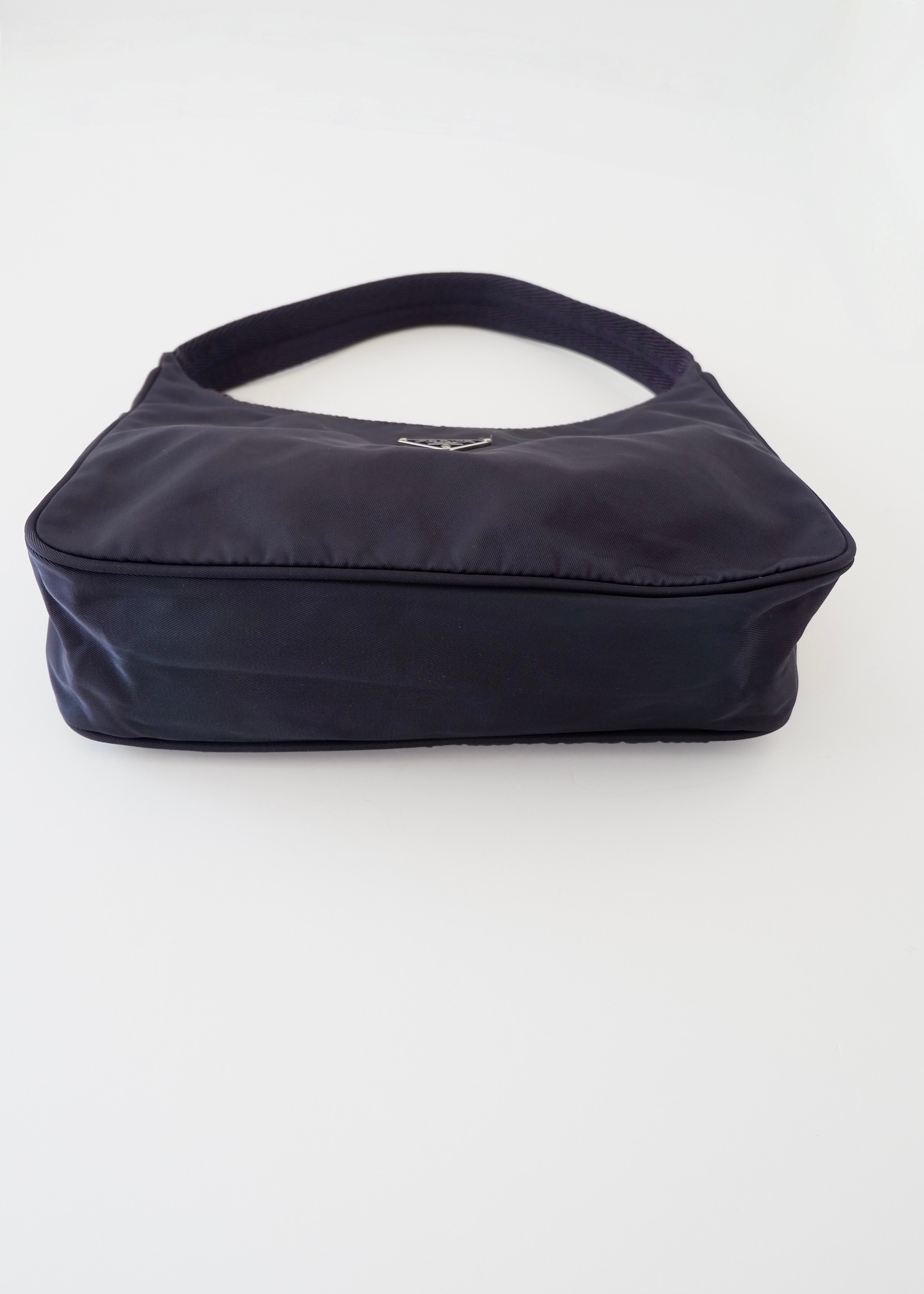 Authentic Preowned Prada Dark Purple Nylon Shoulder Bag