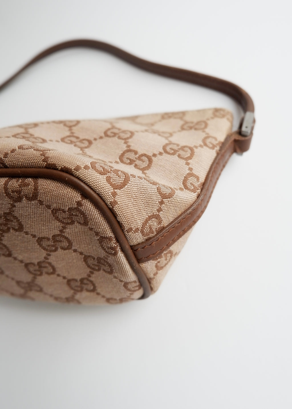 Authentic Preowned Gucci Brown GG Canvas Boat Pochette
